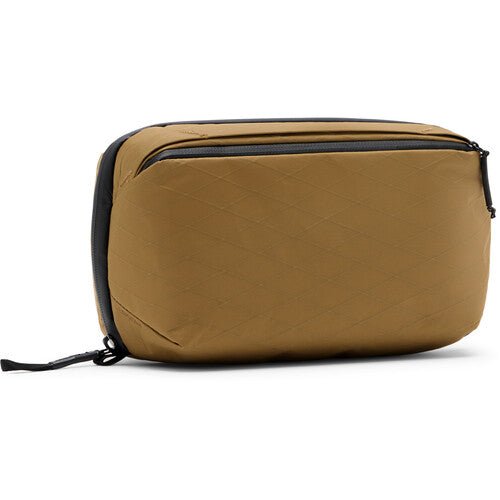 Peak Design Wash Pouch Coyote - Waterproof Travel Toiletry Bag for Men & Women | Compact Organizer for Shampoo, Toothbrush & Cosmetics | Perfect for Camping, Gym & Air Travel
