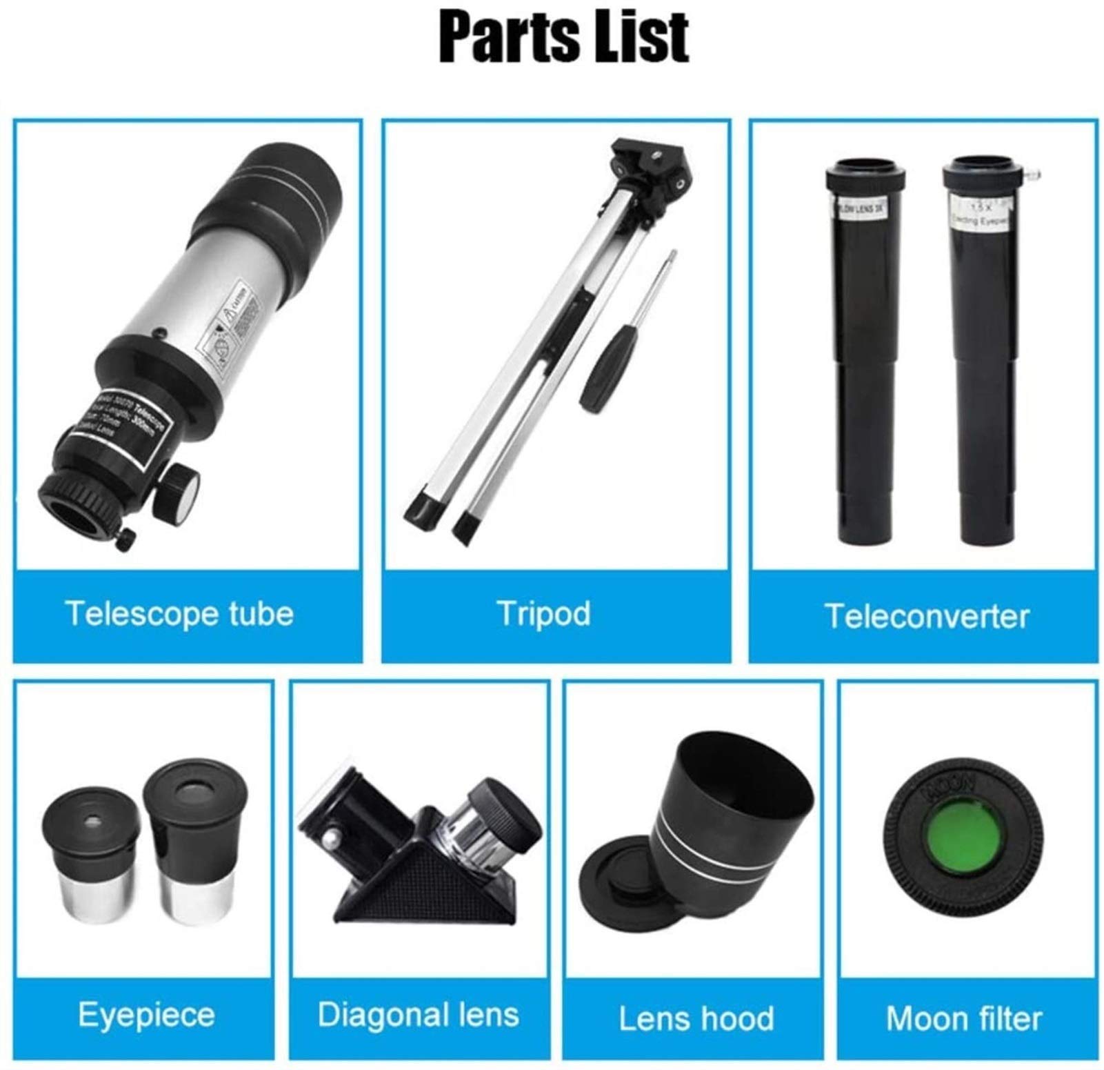 ABNNHK 70mm Portable Refractor Telescope for Kids & Astronomy Beginners - Includes Magnification Eyepieces, Tripod & Finder Scope | Perfect for Stargazing, Moon Observation & Outdoor Exploration