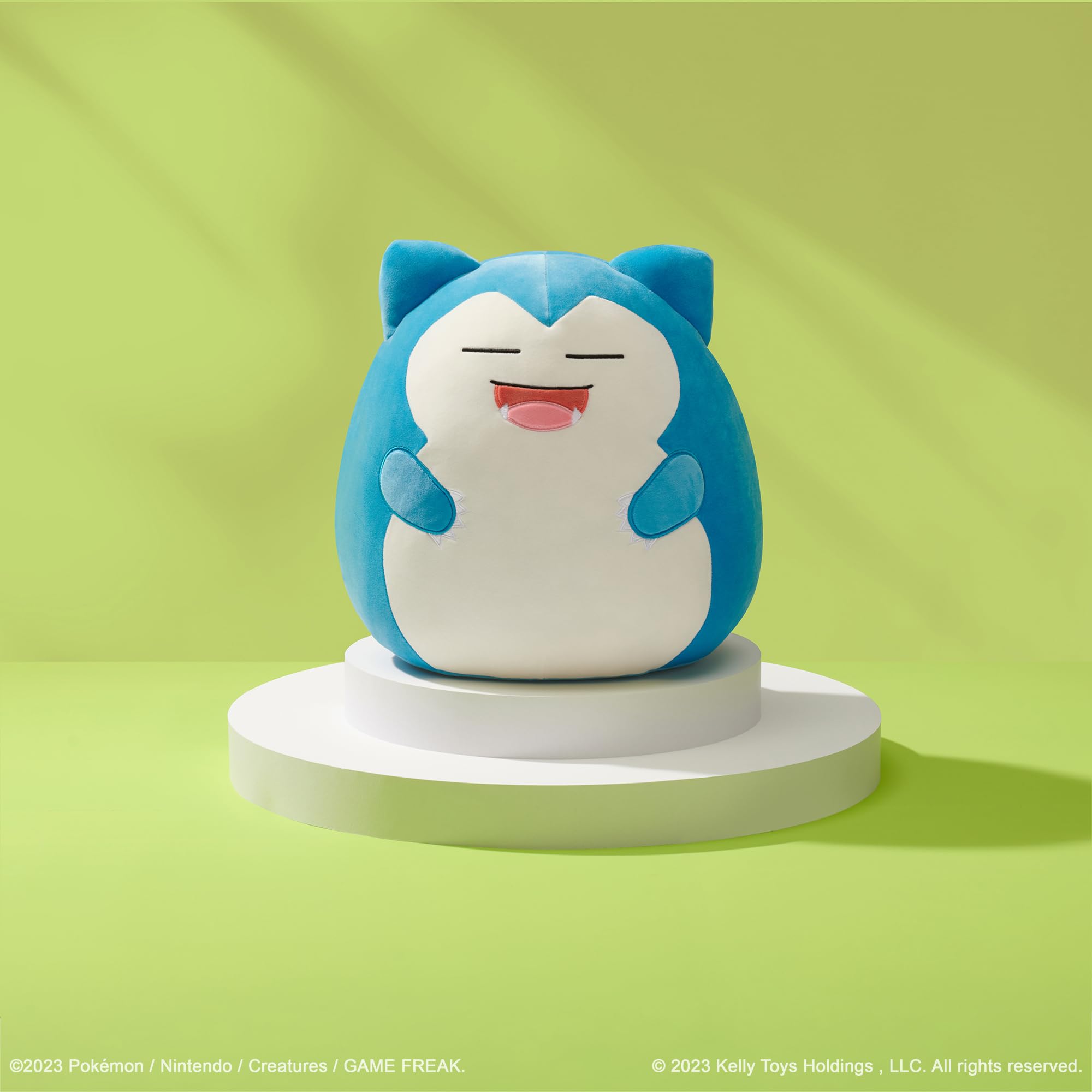 Official Jazwares 14-Inch Snorlax Plush Toy - Ultra Soft Pokemon Stuffed Animal, Large Squishmallows Collectible - Perfect for Bedroom Decor, Gift for Kids & Anime Fans