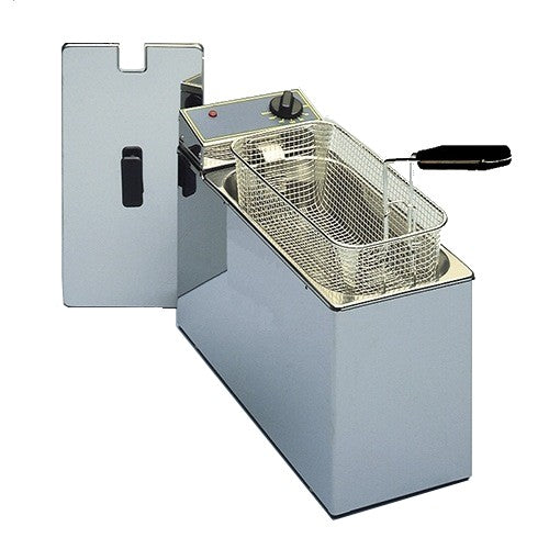 Equipex RF5S 10 lb. Electric Countertop Deep Fryer for Restaurants, Food Trucks & Home Cooking – Fast Oil Heating, Compact Design