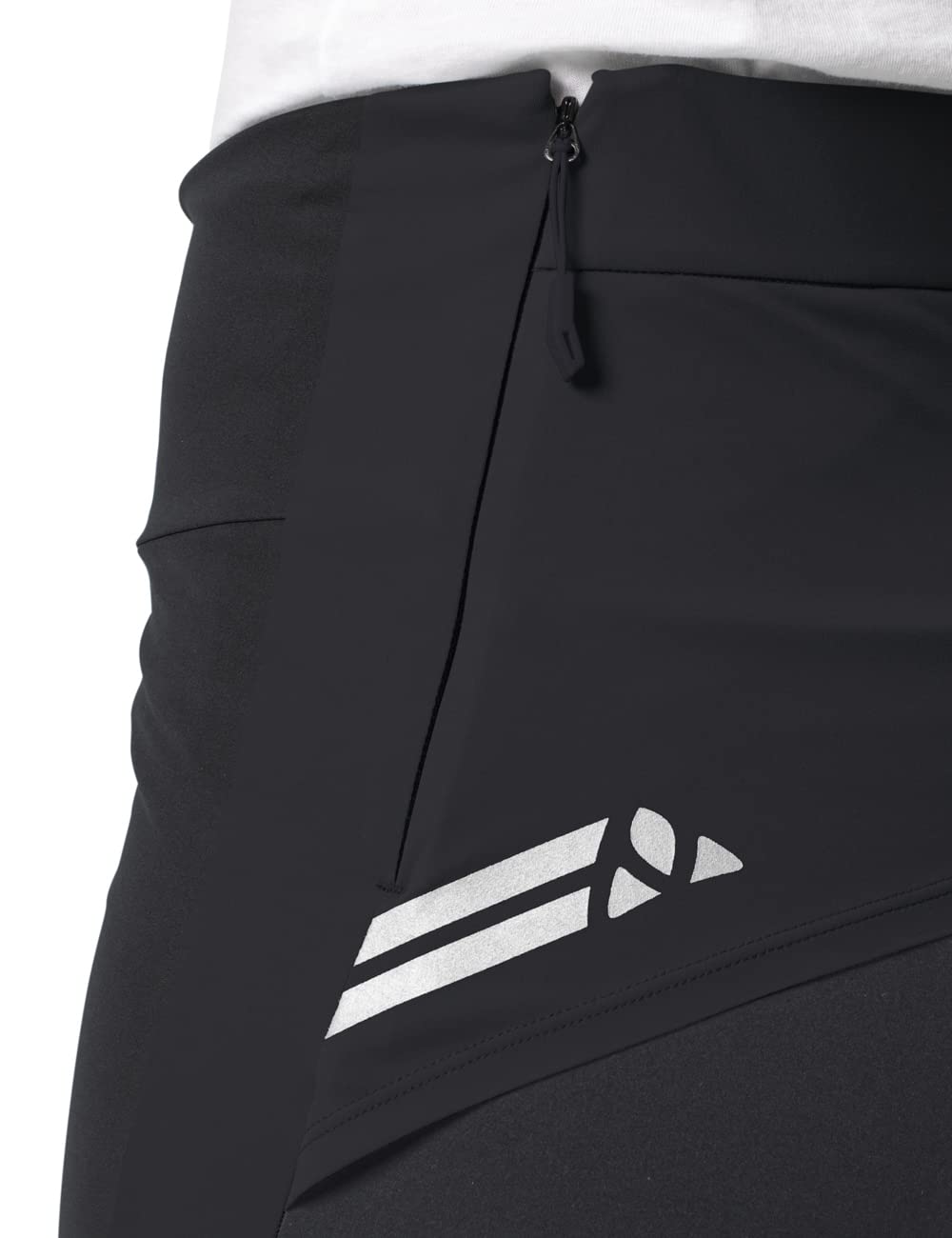 VAUDE Women's Kuro Warm Hybrid Tights - Thermal Cycling Pants with Seat Pad - Winter Bike Riding & Outdoor Sports Gear for Cold Weather