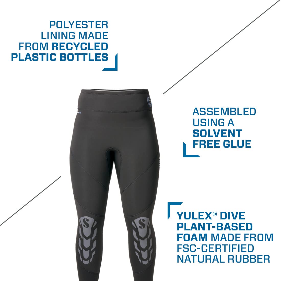 SCUBAPRO Everflex Yulex 3mm Women's Dive Pants - Comfortable & Flexible Wetsuit for Scuba Diving, Snorkeling & Water Sports