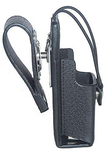 Durable Leather Carry Case for Motorola MTS1200 Two-Way Radio with Swivel Belt Loop - Protective Holster for Walkie Talkie | Perfect for Security, Construction & Outdoor Activities