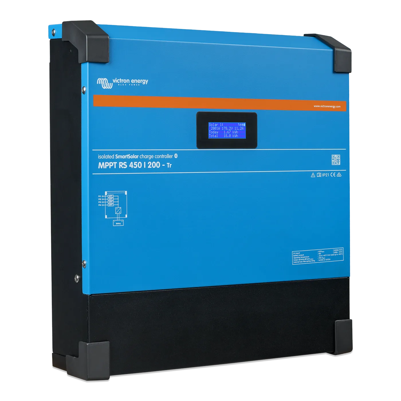 Victron SmartSolar MPPT RS 100V 30A Solar Charge Controller - High Efficiency Solar Panel Regulator for RV, Boat, Off-Grid Power Systems