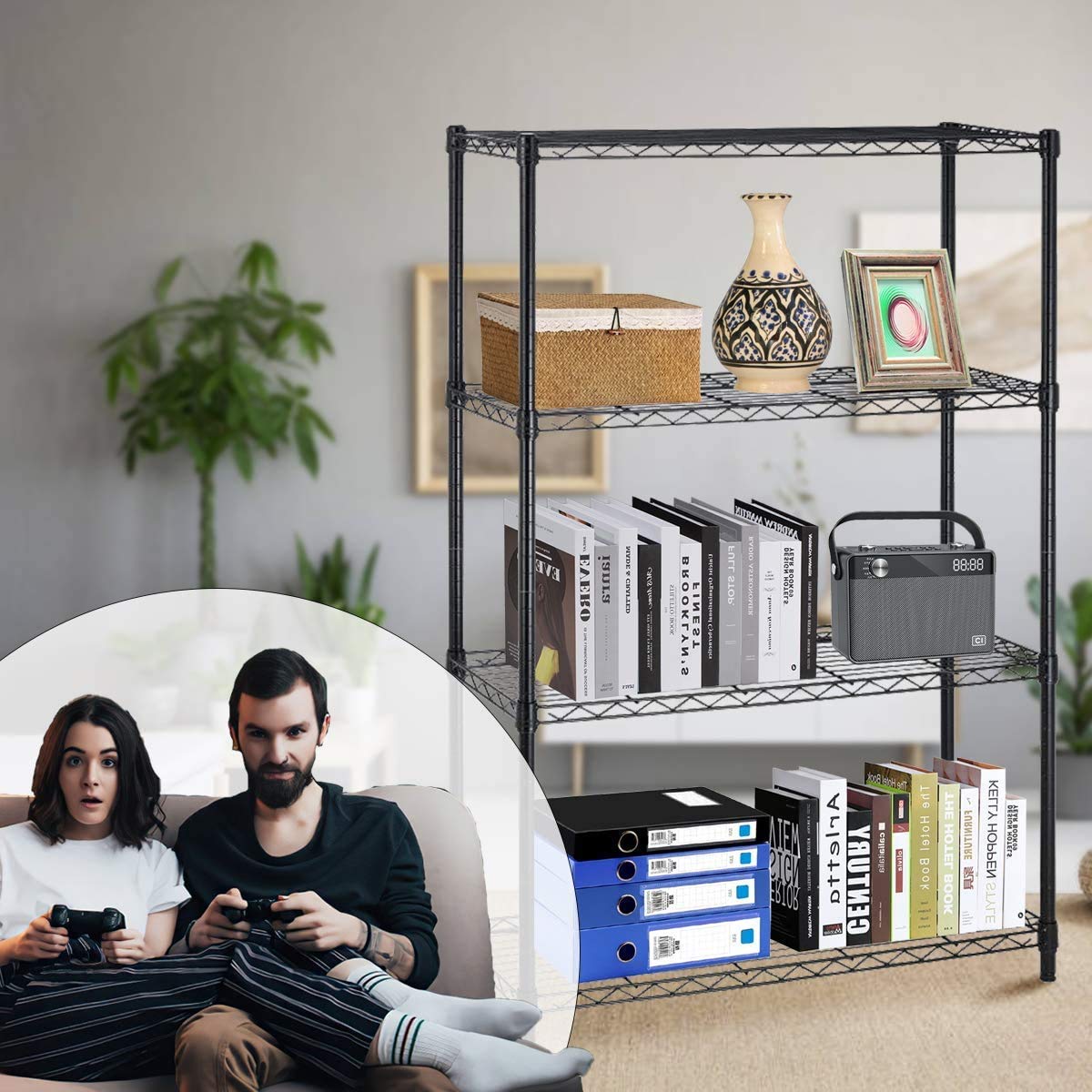Heavy Duty 6-Tier NSF Wire Shelving Unit - 82
