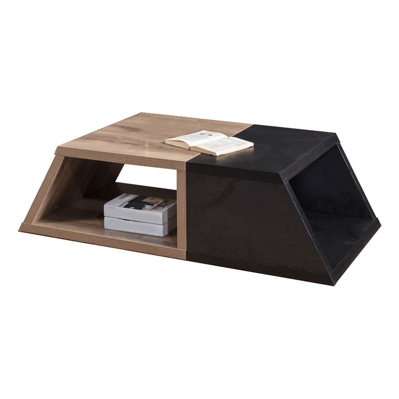 FRANCO 140cm Modern Coffee Table - Warm Oak & Black Finish for Living Room, Lounge, or Office - Stylish and Durable Home Furniture