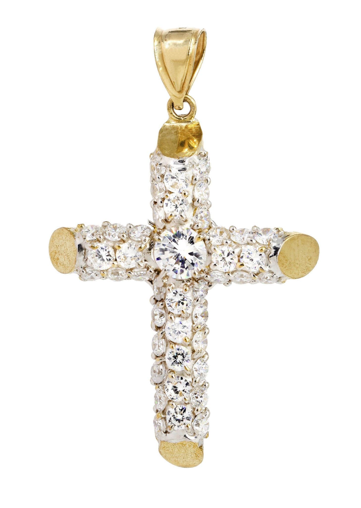 10K Gold Cross Pendant Necklace for Women & Men - 9.2 Grams Solid Gold Religious Jewelry - Perfect for Baptism, First Communion, Confirmation & Daily Wear