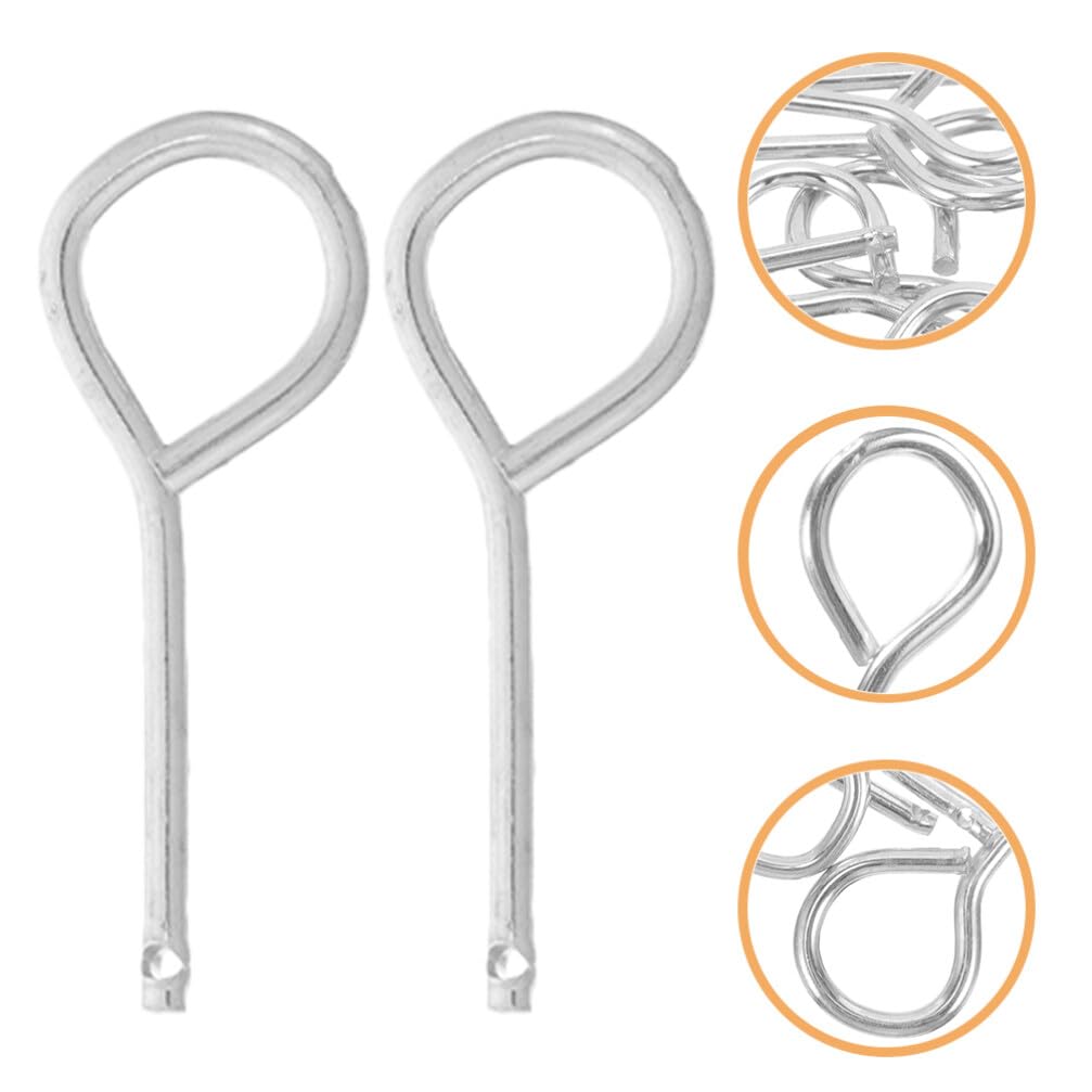 20PCS Heavy Duty Fire Extinguisher Pull Pin Replacement - Silver Safety Cotter Pins for Commercial & Home Fire Extinguishers - Ideal for Office Buildings, Kitchens, Workshops & Emergency Preparedness Kits