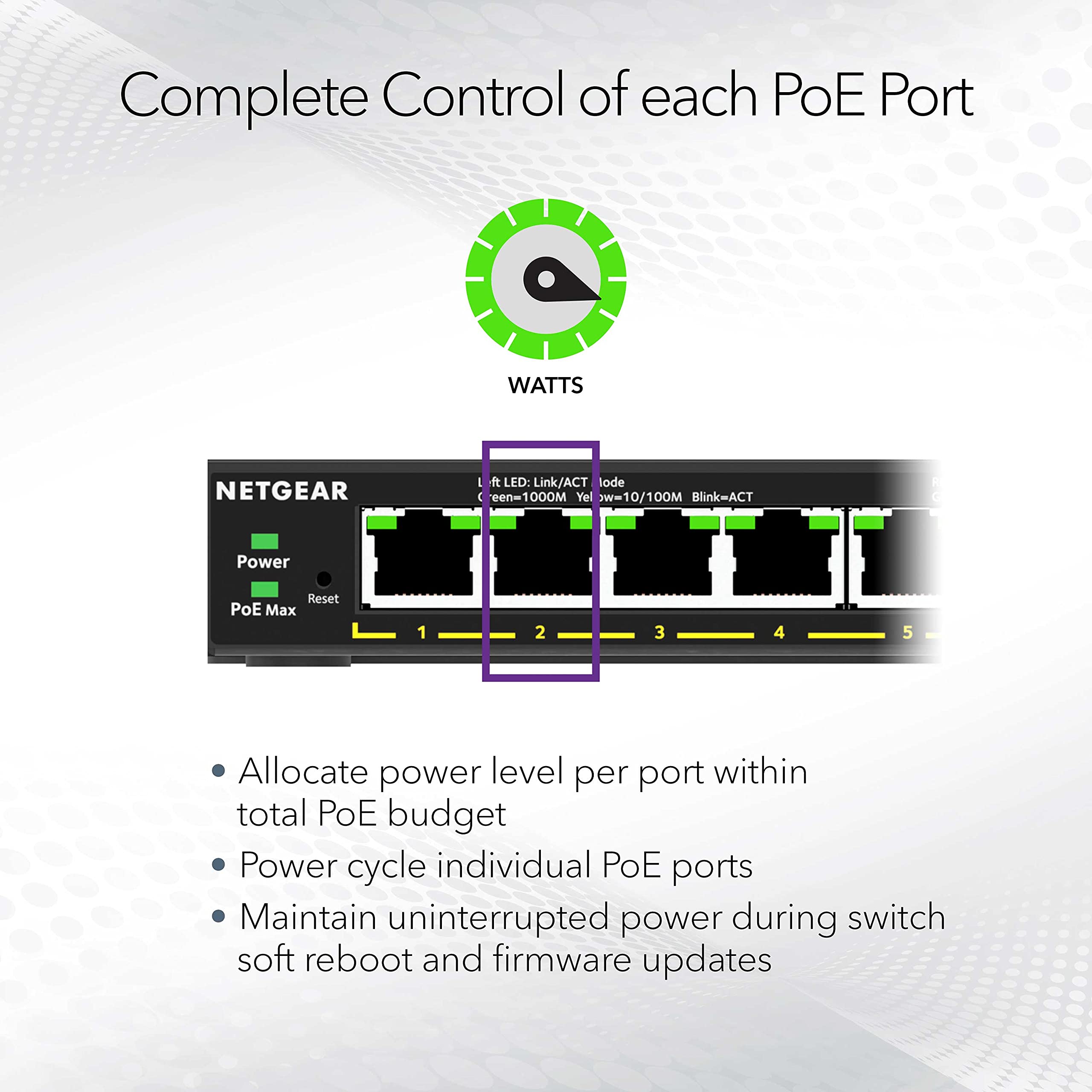 NETGEAR GS308EP 8-Port Gigabit PoE+ Switch with 62W Power Budget | Smart Managed Network Switch for Home & Office | Desktop/Wall Mount | Ideal for IP Cameras, VoIP Phones & Wireless Access Points