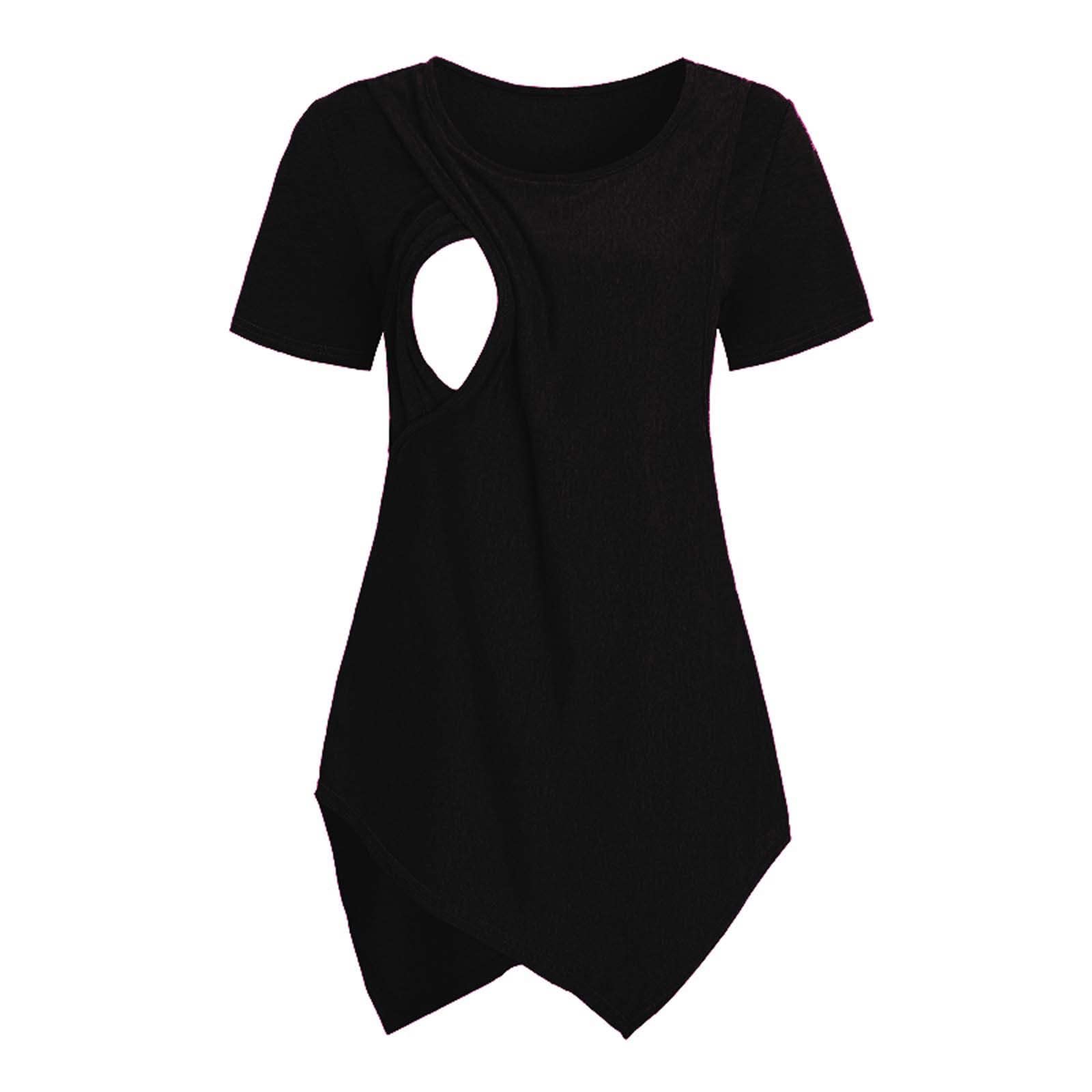 Women's Maternity Nursing Tops - Soft Double Layer Button Down Breastfeeding Shirt for Nursing Mothers | Comfortable & Stylish for Work, Outings & Everyday Wear