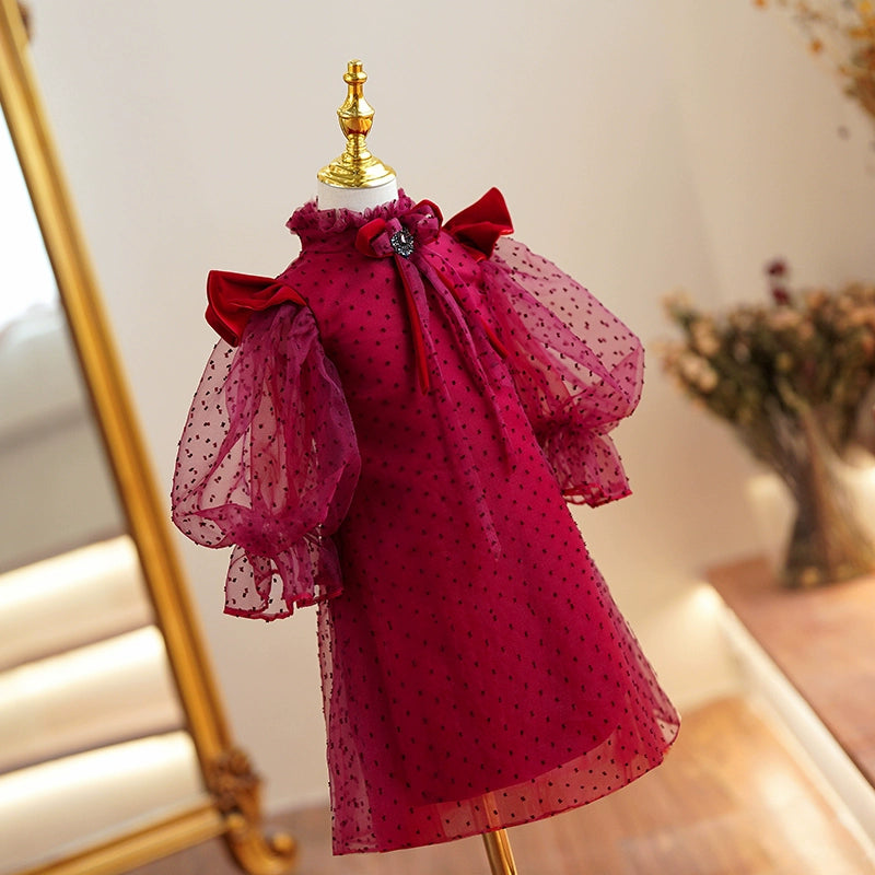 Adorable Christmas Baby Girl Dress - Toddler Pageant & Birthday Party Princess Gown for Holiday Photos & Special Occasions