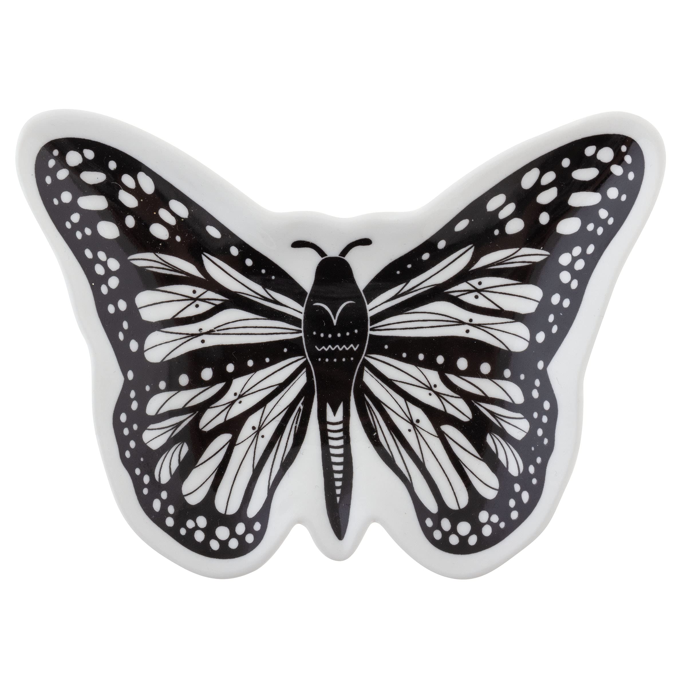 Karma Gifts Butterfly Trinket Dish - Elegant Jewelry Tray for Rings, Earrings & Small Accessories - Perfect for Vanity, Dresser & Gift Giving