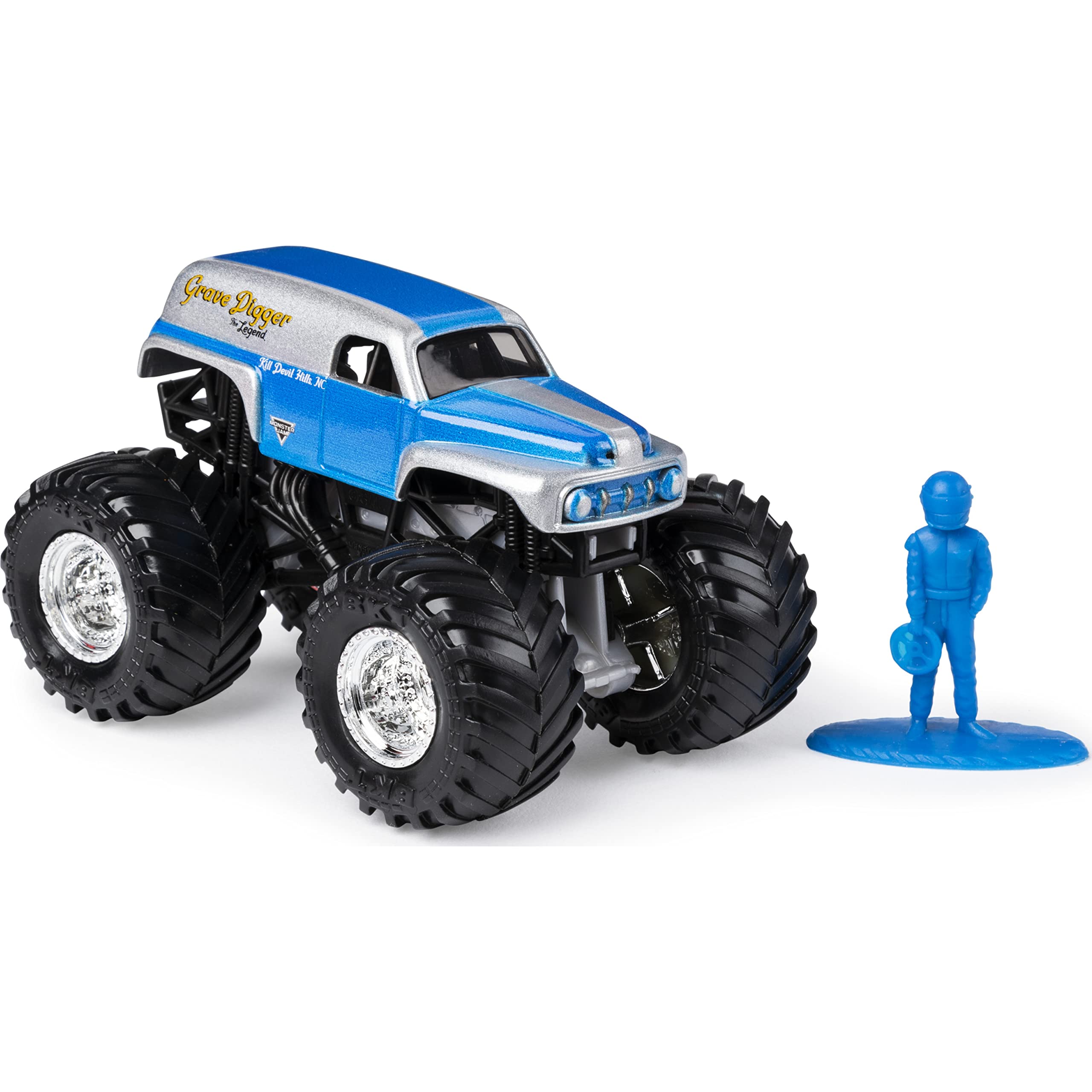 Monster Jam 1:64 Scale Die-Cast Monster Truck - Grave Digger The Legend, Solid Multicolor Collectible Toy (Spin Master 6054811) for Kids Play, Display & Racing Battles