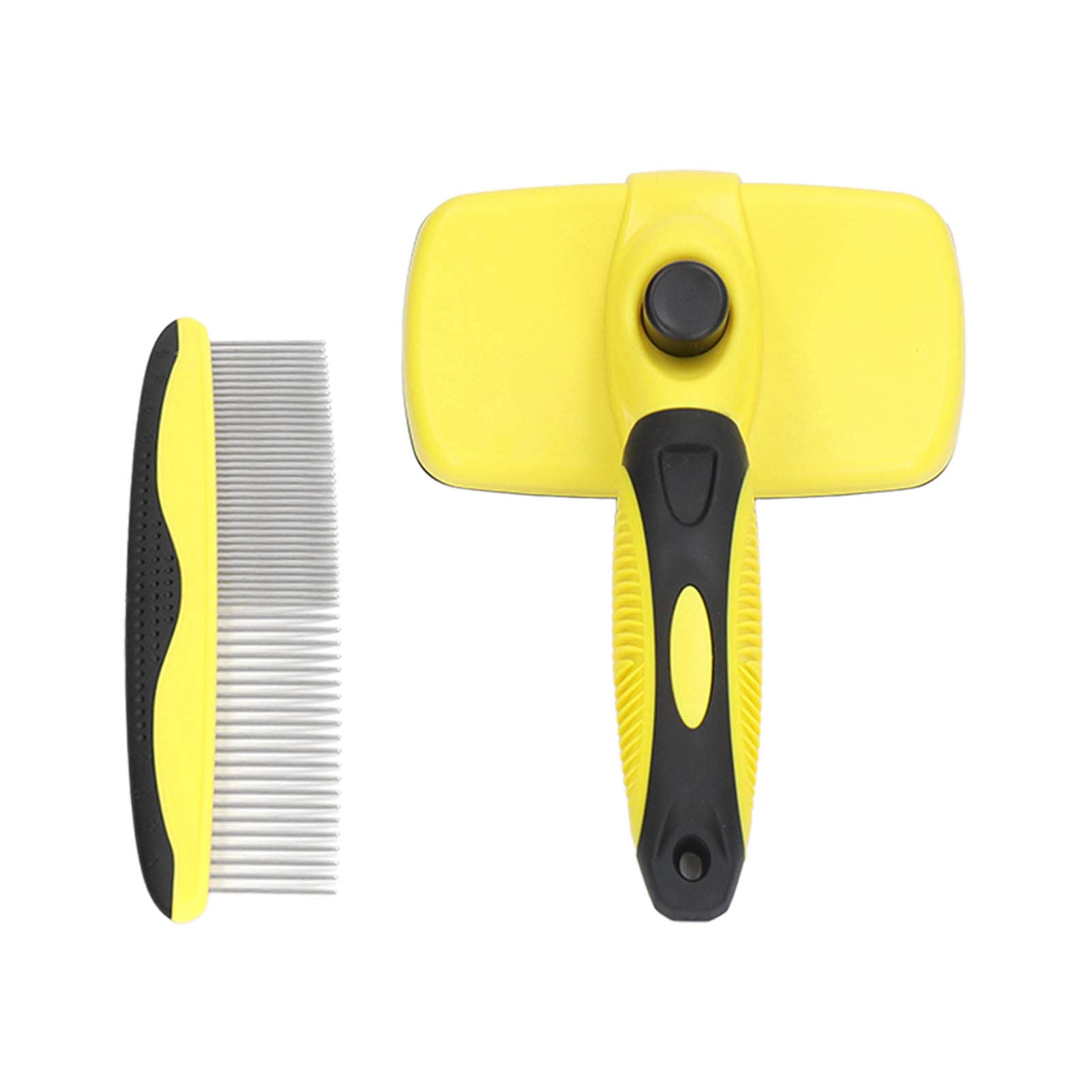 Zerodis Pet Slicker Brush - Self Cleaning Deshedding Tool for Dogs, Cats & Rabbits | Floating Hair Remover Grooming Comb | Perfect for Home Pet Care & Shedding Control