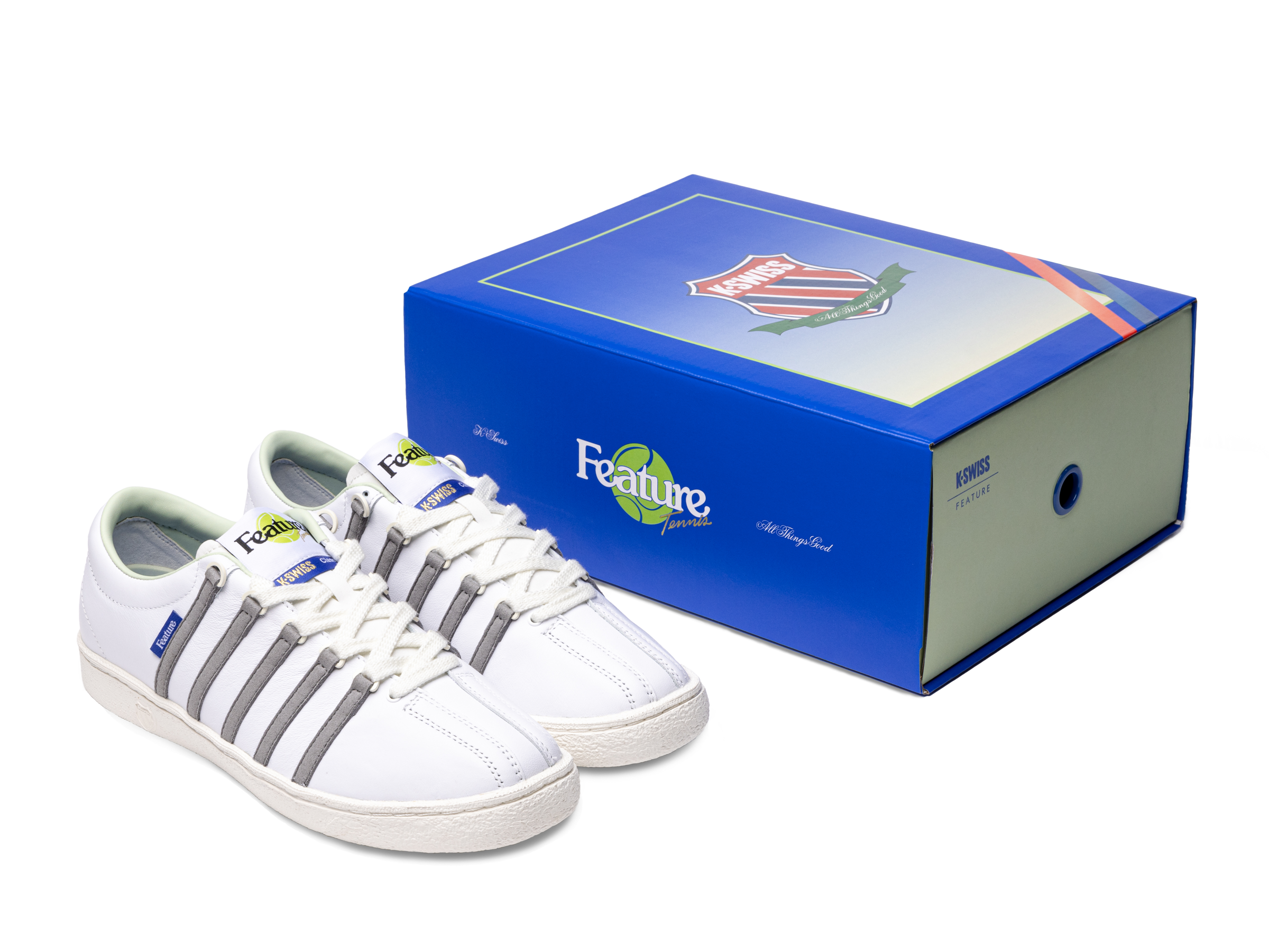 Classic 66 X Feature Sneakers - White/Frost Grey/Marshmallow Colorway | Stylish & Comfortable for Casual Wear, Running & Outdoor Activities