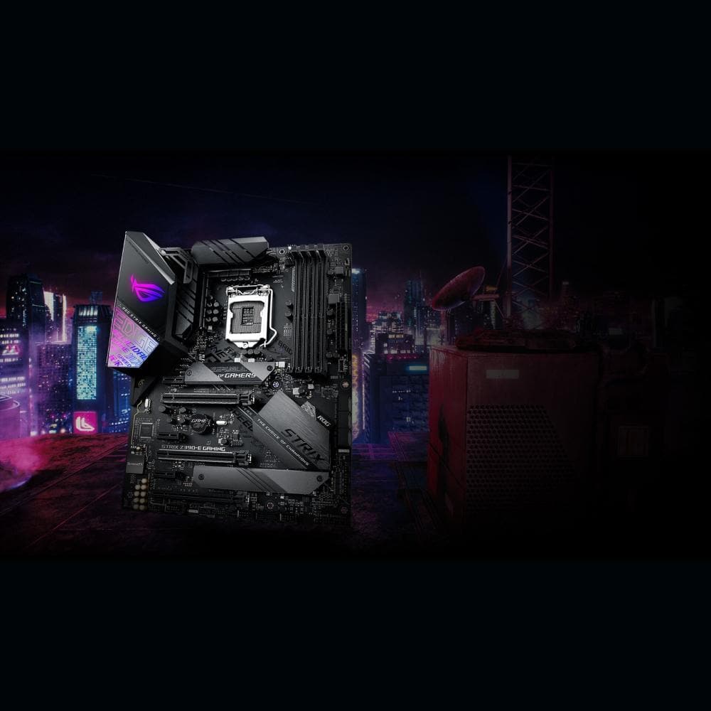 ASUS ROG STRIX Z390-E Gaming Motherboard - ATX Form Factor, LGA 1151 Socket, DDR4 4400MHz, Dual M.2, USB 3.1 Gen2 - Perfect for PC Gaming, Streaming & Content Creation