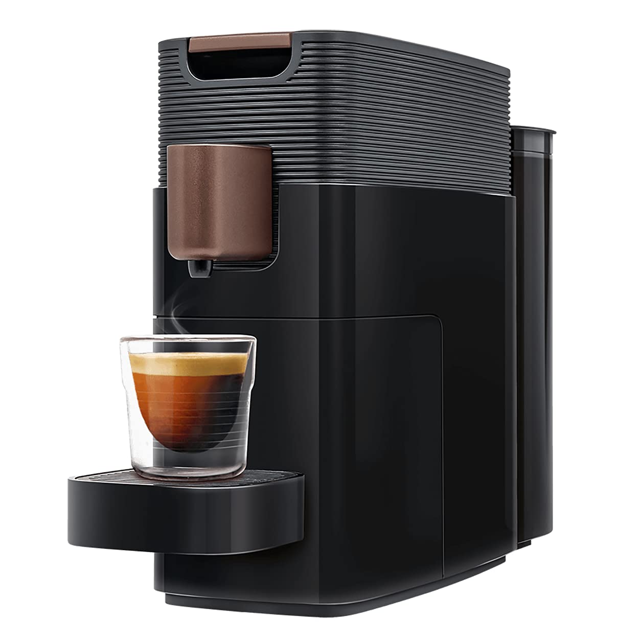 K-FEE® ONE Single Serve Coffee Pods for Espresso & Milk Machines (Black/Copper) | Compatible with Mill Coffee & Starbucks® Verismo* | Perfect for Home & Office Coffee Brewing