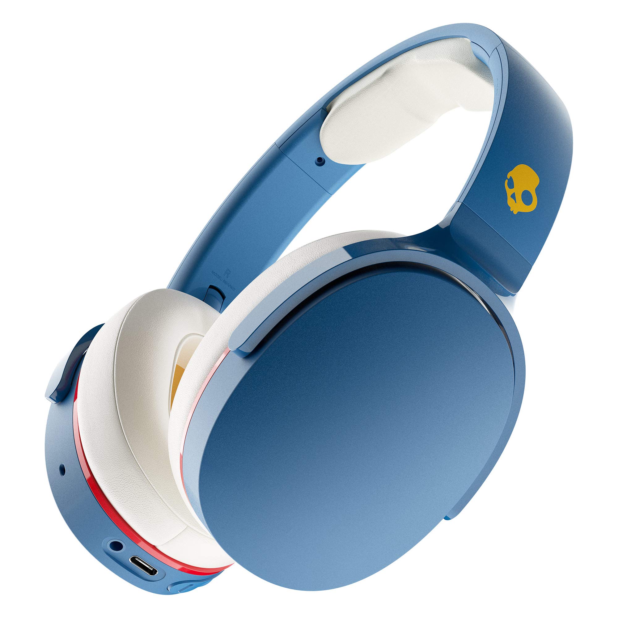Skullcandy Hesh Evo Wireless Over-Ear Headphones with 36-Hour Battery, Built-in Mic - Compatible with iPhone, Android & Bluetooth Devices (92 Blue) - Perfect for Gaming, Music & Travel