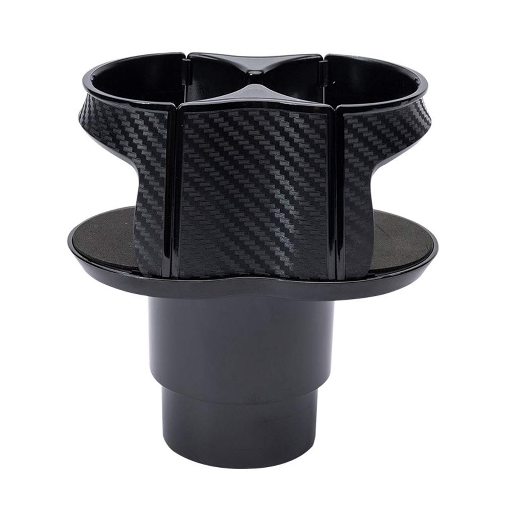VOSAREA Car Cup Holder Organizer - Dual Drink Bottle Stand for Vehicle, Black - Perfect for Coffee, Water Bottles & Beverages in Cars, Trucks & SUVs