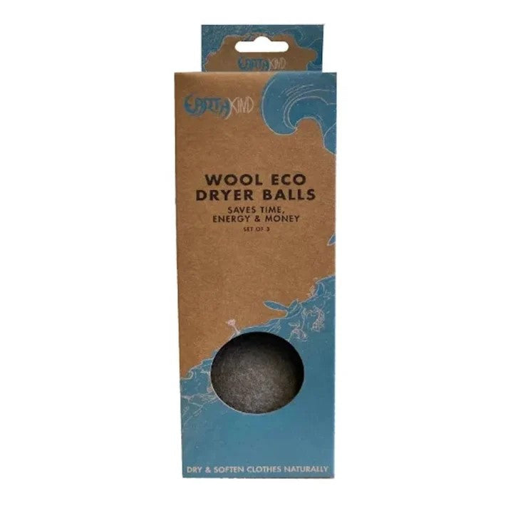 EarthKind 100% Natural Wool Dryer Balls - Set of 3 | Chemical-Free Fabric Softener Alternative | Reduce Static & Wrinkles | Perfect for Laundry, Baby Clothes & Eco-Friendly Homes