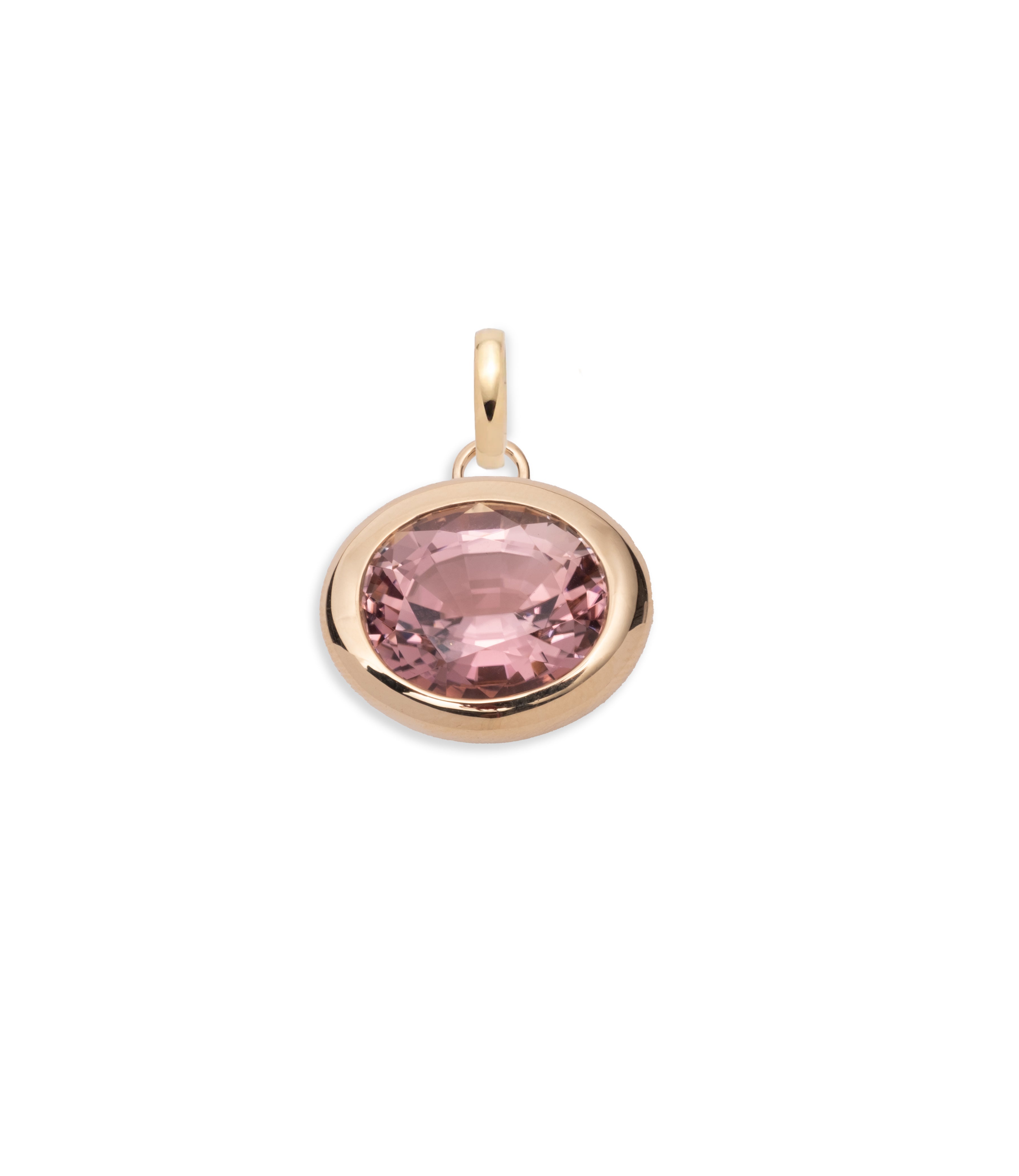 11.23ct Oval Cut Unique Bi-Color Tourmaline Gemstone Pendant Necklace in 14K Yellow Gold with Annex Link Chain - Perfect for Anniversary Gifts, Valentine's Day & Special Occasions
