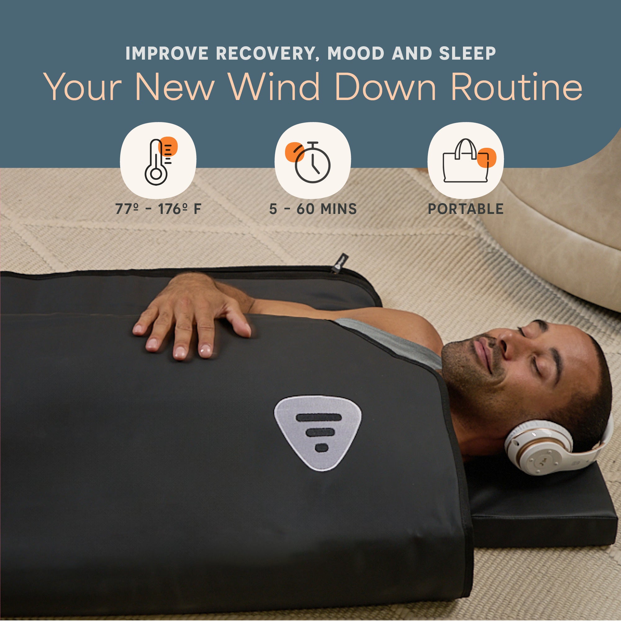 RejuvaWrap™ Portable Infrared Sauna Blanket for Detox & Relaxation - At-Home Spa Therapy for Weight Loss & Pain Relief
