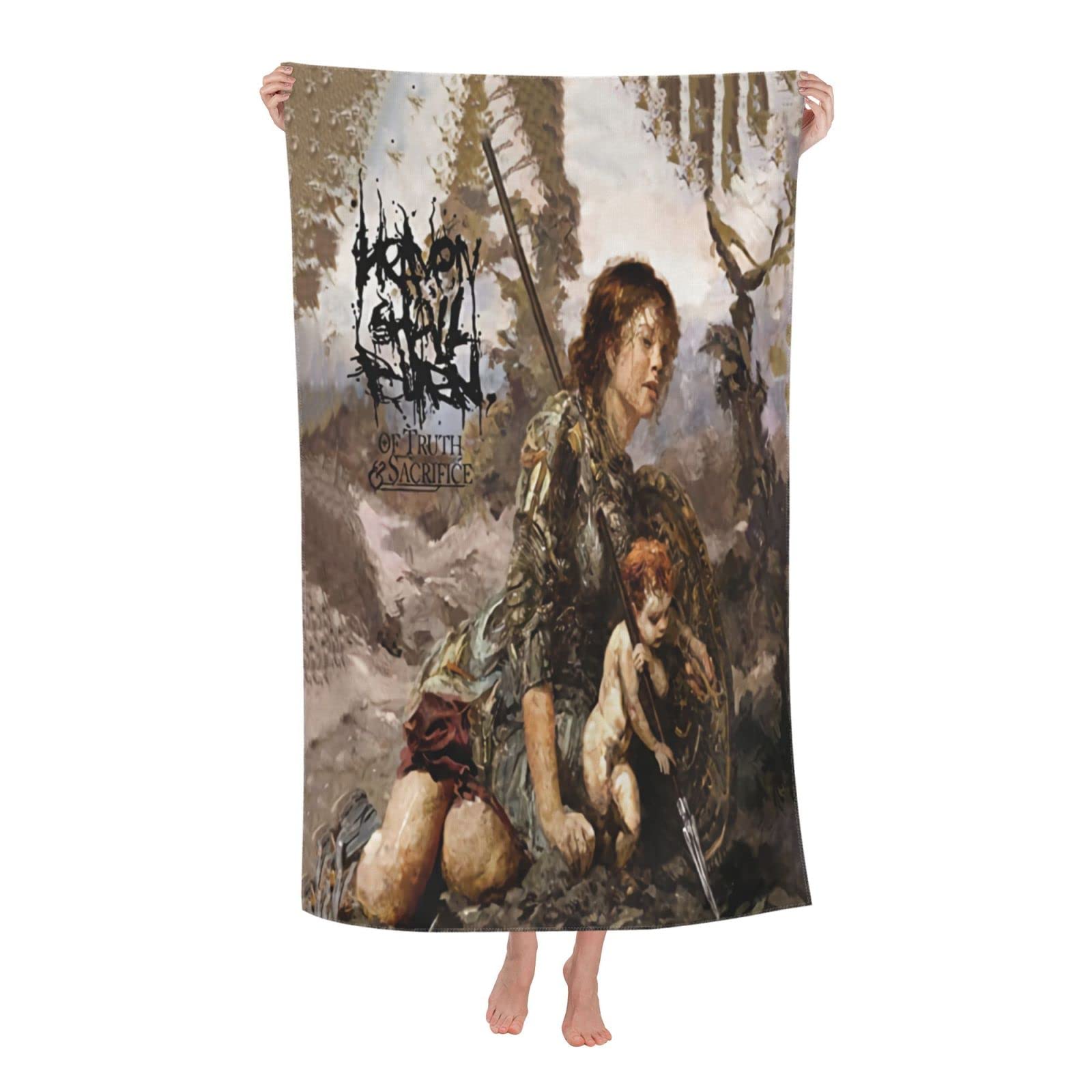 Heaven Shall Burn of Truth and Sacrifice Design - Premium Microfiber Beach & Bath Towels for Adults - Super Absorbent, Quick Dry - Perfect for Swimming, Sports, Gym, Travel & Outdoor Activities