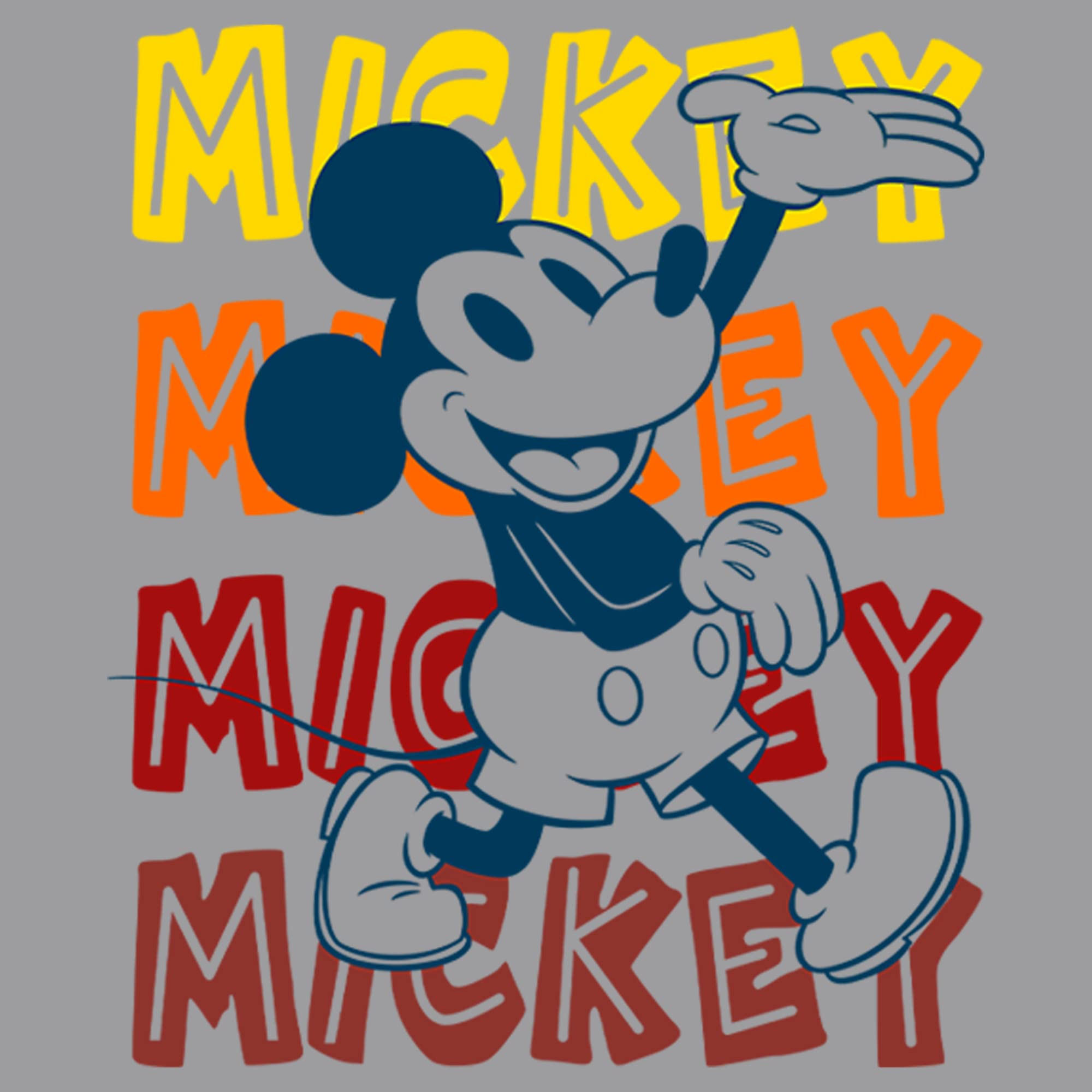 Mickey Mouse Classic Name Stack Pullover Hoodie for Boys - Soft & Comfortable Disney Character Sweatshirt - Perfect for School, Playdates & Family Outings