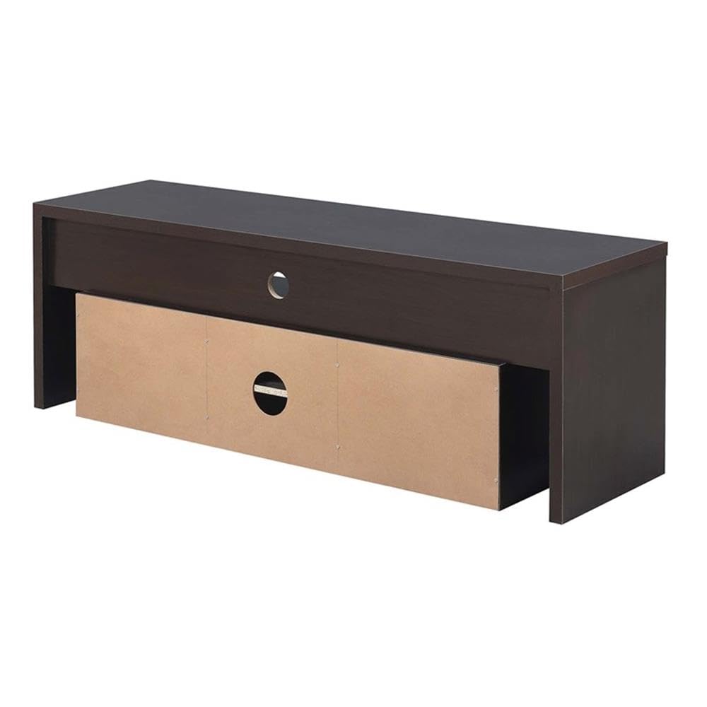 Pemberly Row 60 Inch TV Stand Entertainment Center Console - Espresso Finish for Living Room, Home Theater & Media Storage
