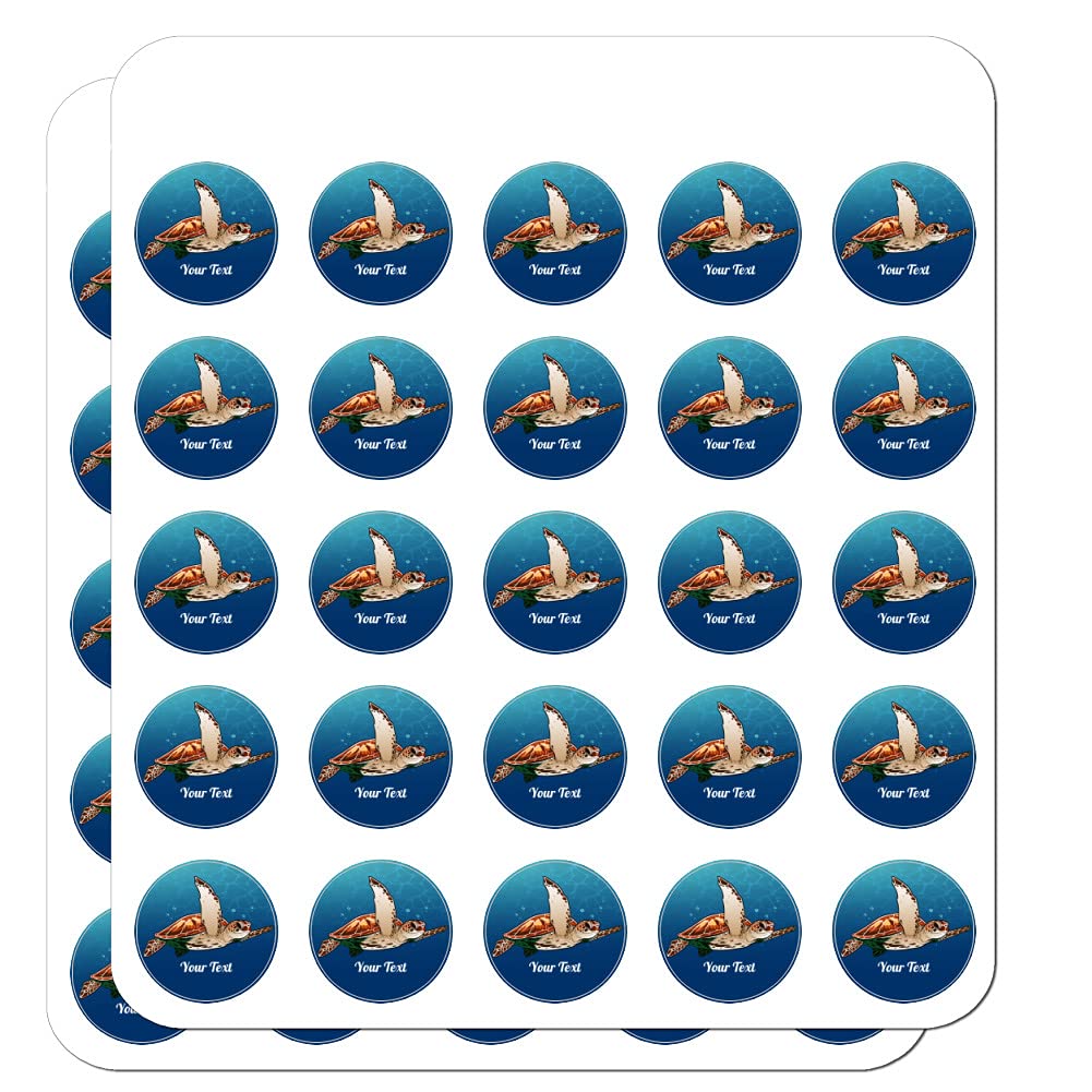 Custom Sea Turtle Planner Stickers - 1 Line Personalized Calendar Decals for Scrapbooking & Crafting | Perfect for Bullet Journals, DIY Projects & Gift Giving