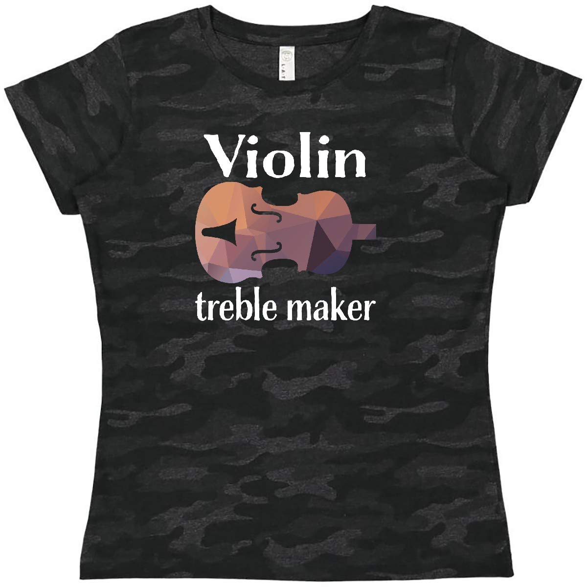 Funny Violinist Music Gift T-Shirt for Women - Inktastic Violin Treble Maker Design | Perfect for Musicians, Orchestra Members & Music Lovers