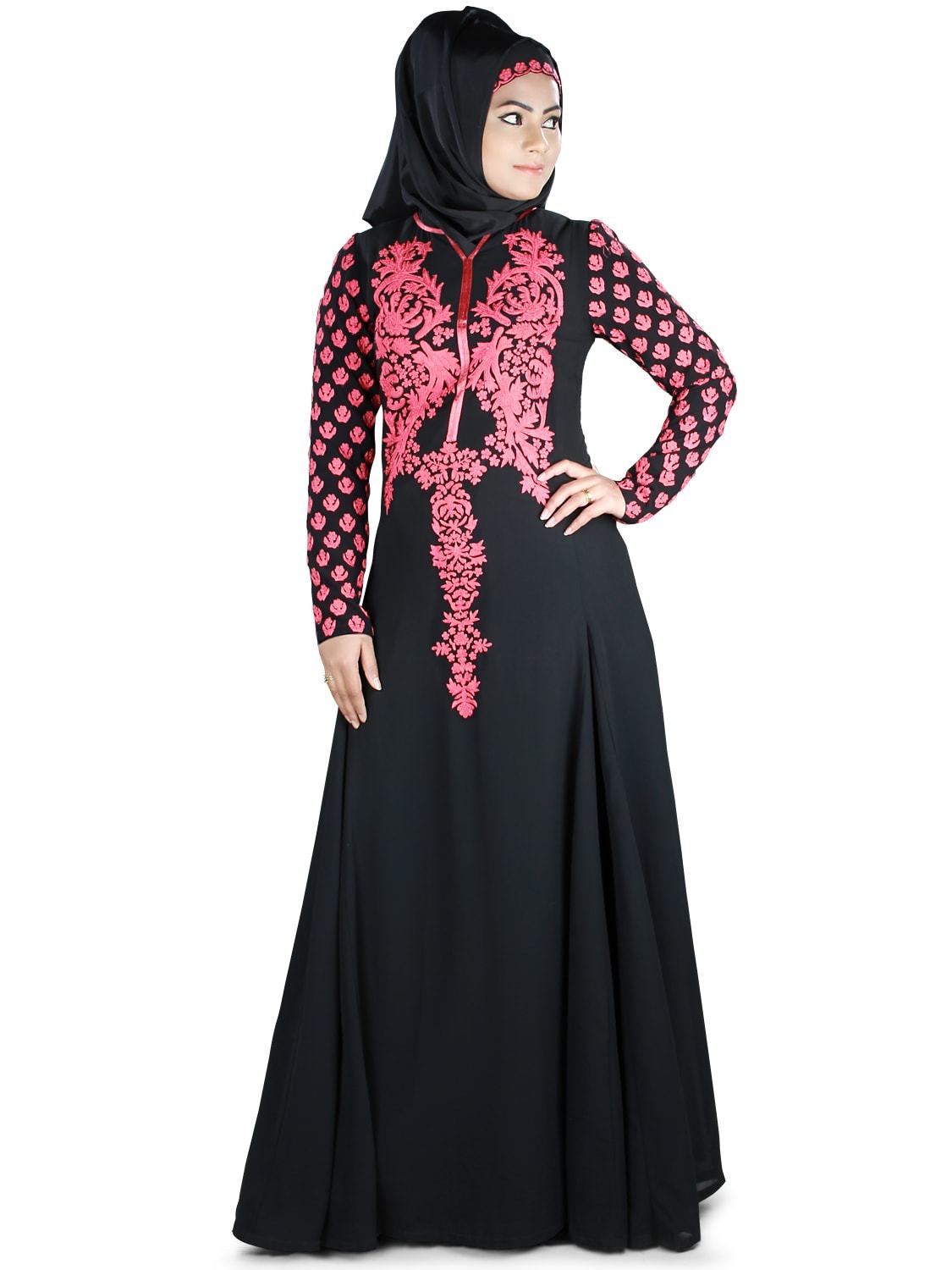 Elegant Alishba Abaya - Modest Muslim Women's Prayer Dress - Perfect for Prayer, Mosque, and Special Occasions