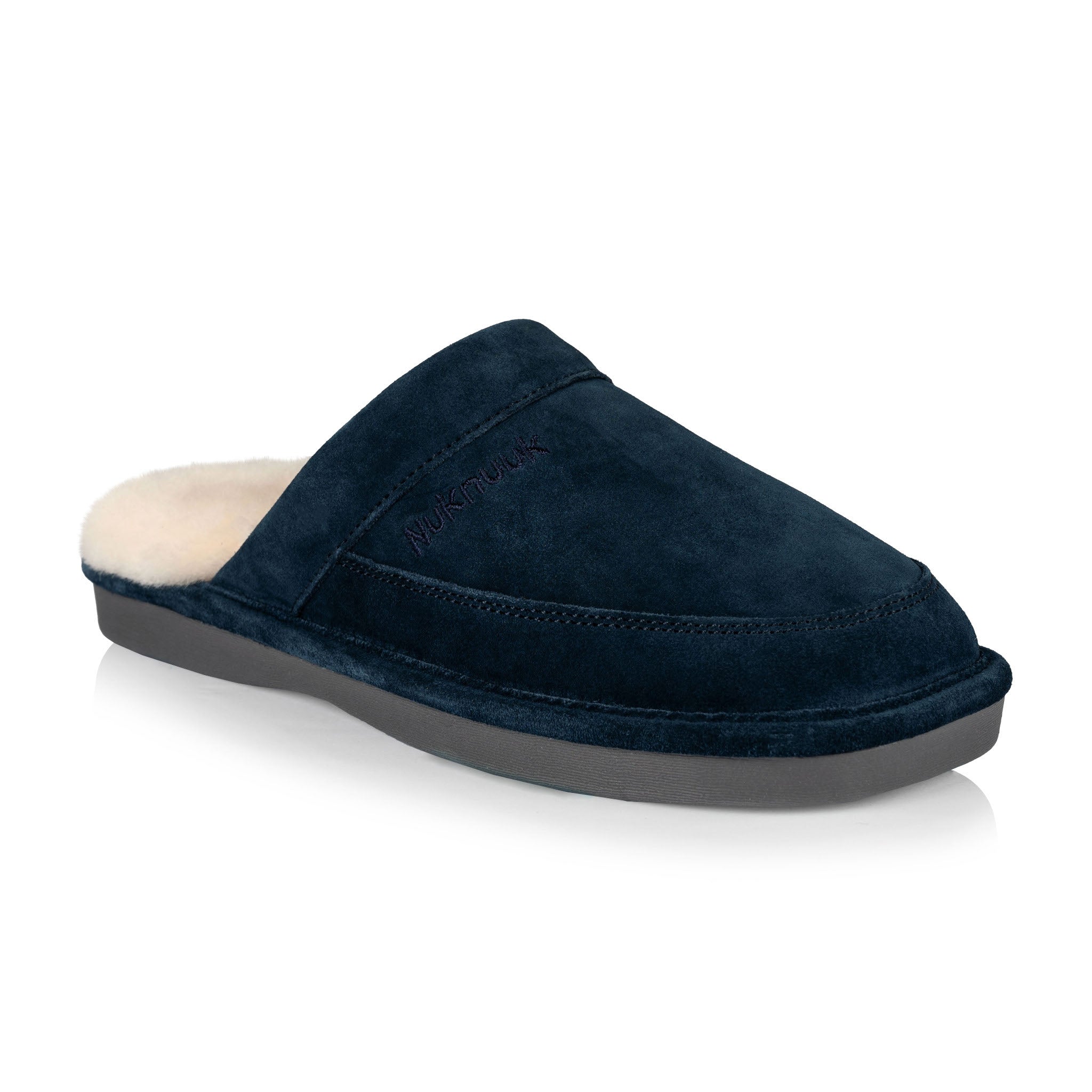 Spencer Men's Comfortable House Slippers - Soft Indoor/Outdoor Slides for Relaxation at Home (Navy Blue) - Perfect for Lounging, Yoga & Cozy Evenings