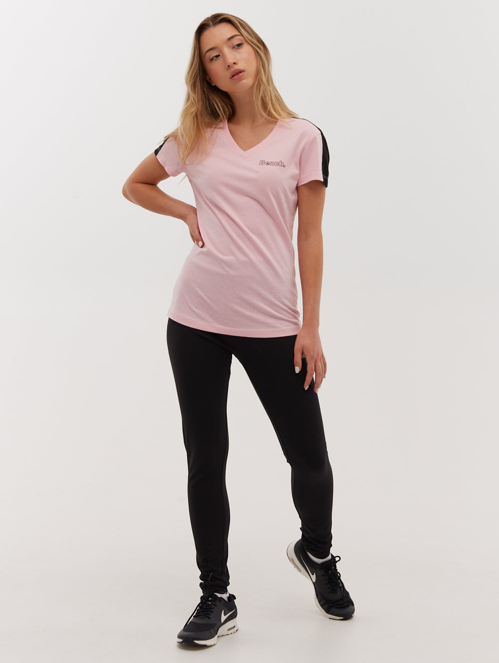 Roxanna Women's V-Neck T-Shirt - Soft Cotton Casual Tee for Everyday Wear, Workout & Layering