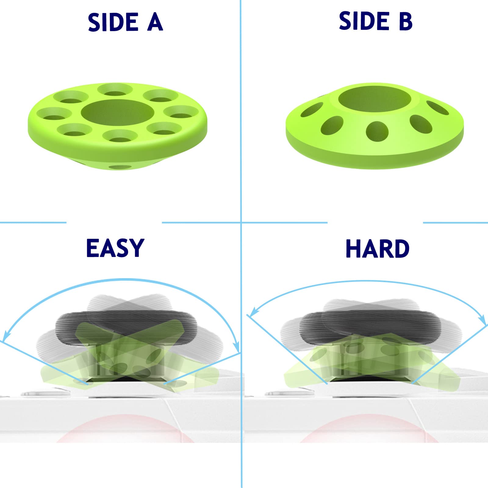 Precision Silicone Controller Rings for PS4, PS5, Xbox Series X/S, Xbox One S/X & Switch Pro - 6 Pack Aim Assist Gaming Accessories - Improve Accuracy for FPS, Racing & Sports Games
