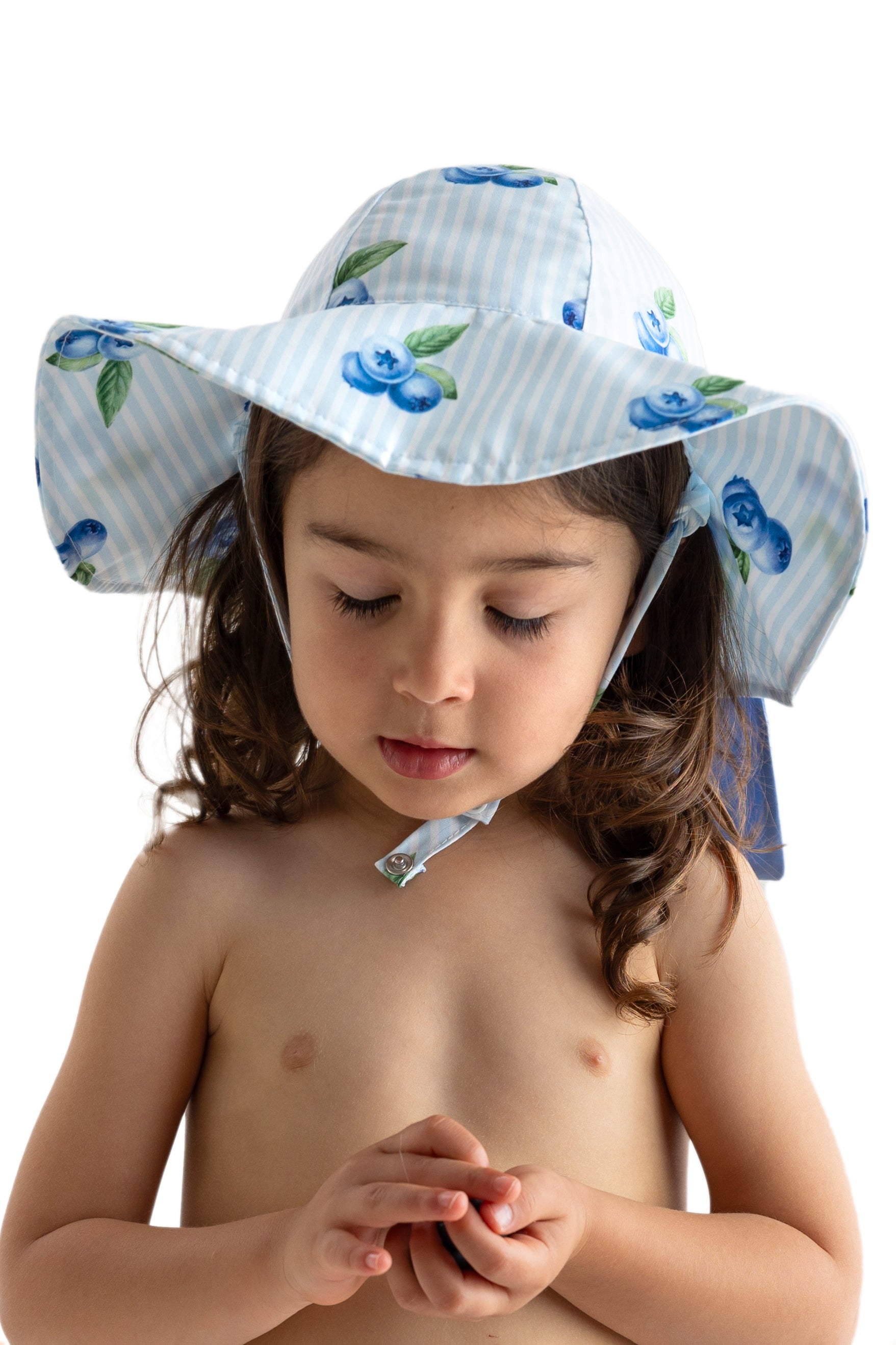 Blueberries Sun Hat - UPF 50+ UV Protection Wide Brim Hat for Women & Men - Perfect for Beach, Gardening, Hiking & Outdoor Activities
