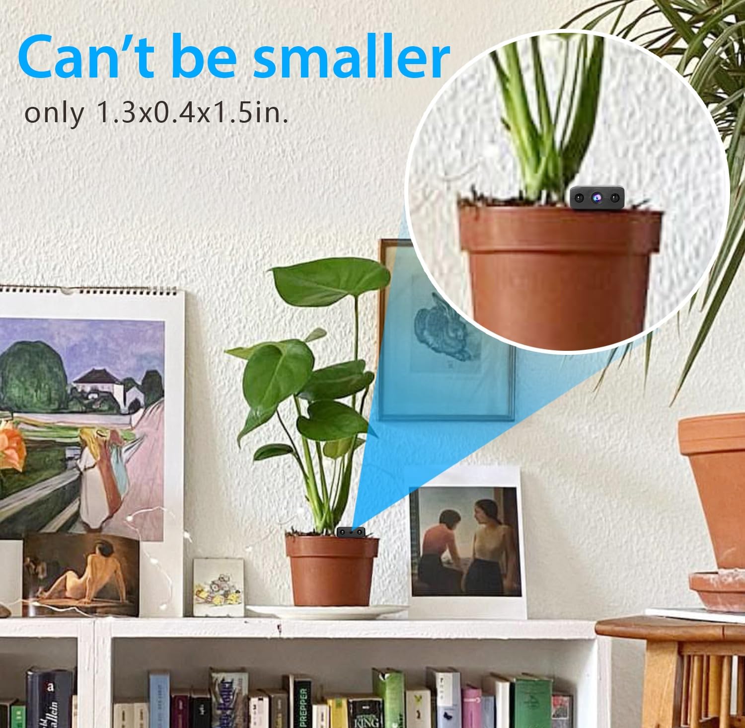 Mini Spy Camera - HD1080P Wireless WiFi Hidden Camera with Night Vision & Motion Detection for Home Security & Baby Monitoring