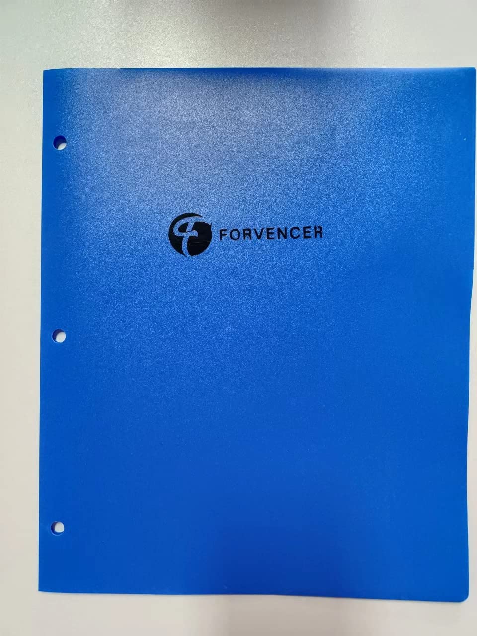 Forvencer Blue Pocket Folders with Labels - 1 Pack of 10, Letter Size, 3-Prong Fastener, Durable Plastic, for School, Office, and Document Organization