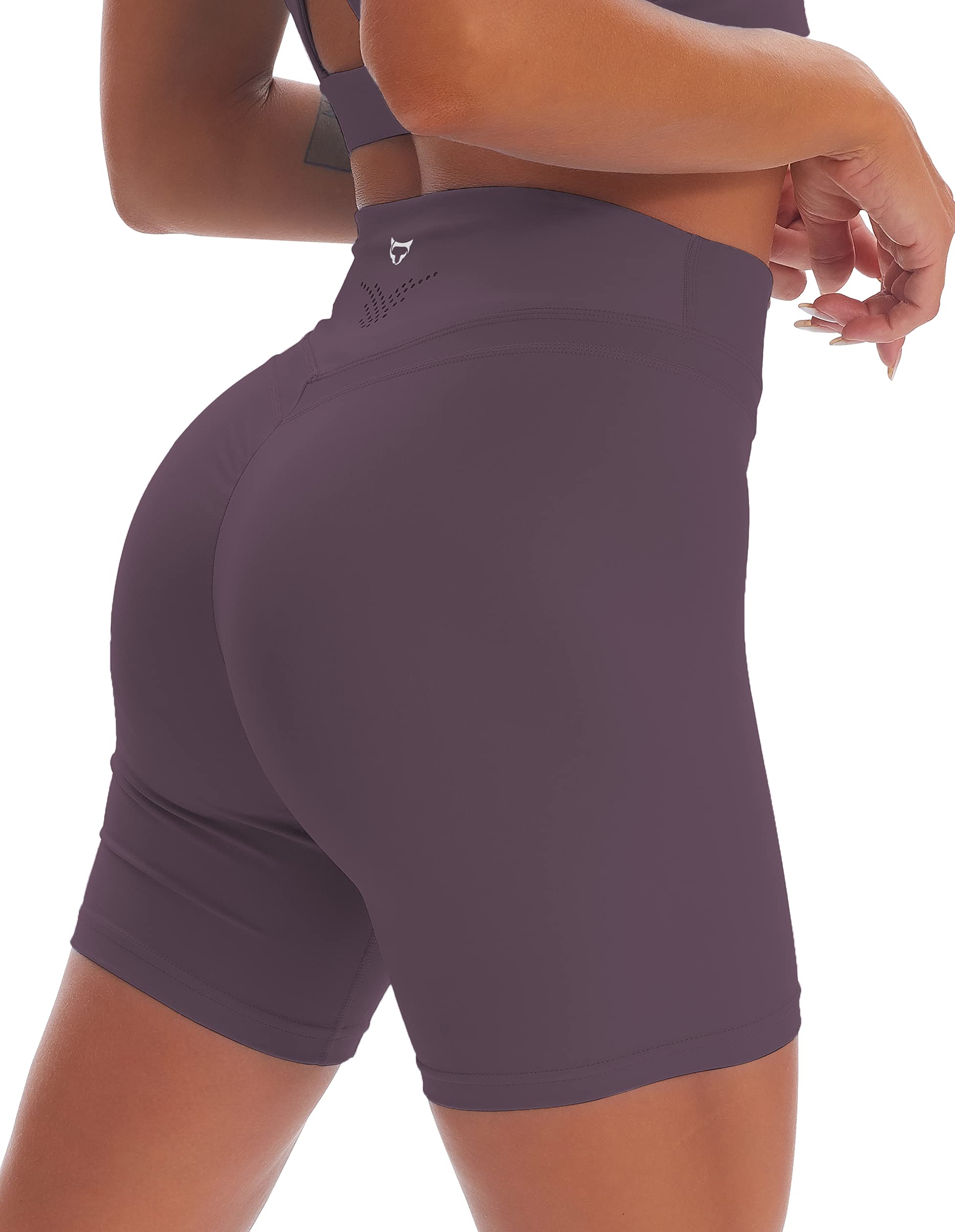 TomTiger High Waist Yoga Shorts for Women - Tummy Control Workout Biker Shorts with Butt Lifting Design - Perfect for Yoga, Gym, Running & Lounge Wear