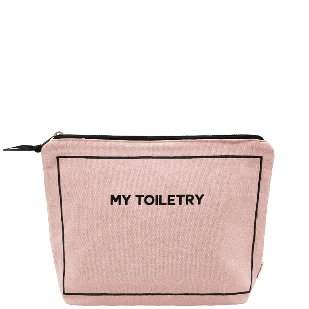 Waterproof Toiletry Bag with Coated Lining - Travel Cosmetic Organizer for Women, Pink Blush Makeup Pouch - Perfect for Gym, Vacation & Airplane Carry-On Essentials
