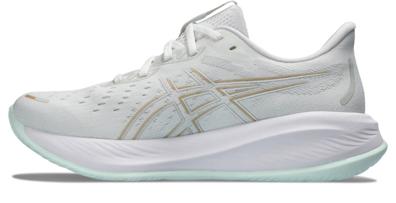 Women's Running Shoes Cumulus 26 - 100% White/Pale Mint - Lightweight Cushioned Sneakers for Women - Perfect for Jogging, Gym Workouts & Daily Walking