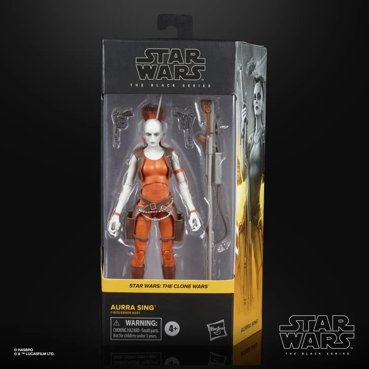 Star Wars The Black Series Aurra Sing Action Figure - The Clone Wars Collectible Toy for Fans & Display