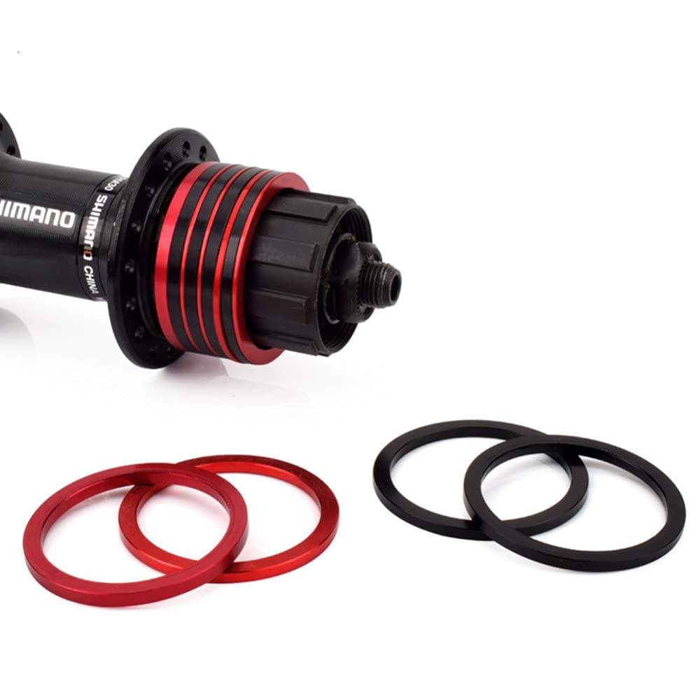 Adoolla 5-Piece Bicycle Flywheel Hub Spacers & Axle Washer Kit - Premium Bottom Bracket Gaskets for Smooth Bike Performance - Perfect for Mountain Bikes, Road Bikes & Cycling Maintenance