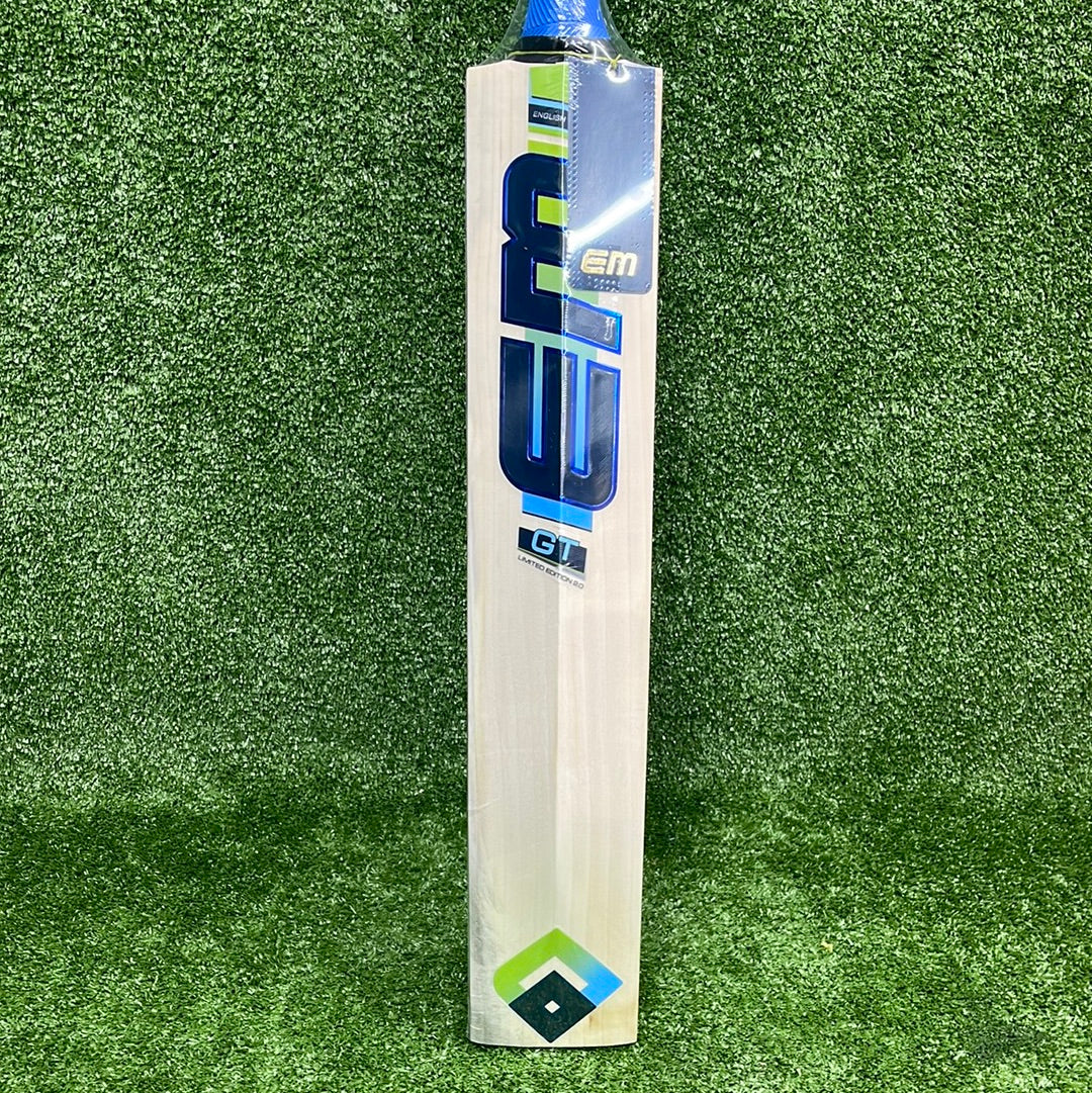 EM GT 3.0 Limited Edition 2.0 English Willow Cricket Bat - Premium Professional Grade for Tournament Play & Practice Sessions