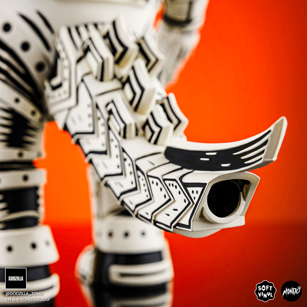 Mechagodzilla Vinyl Designer Figure by Attack Peter - Linocut Variant Timed Edition Collectible Toy | Perfect for Anime Fans, Godzilla Collectors & Home Decor | Great Gift for Birthday, Christmas & Display Shelf