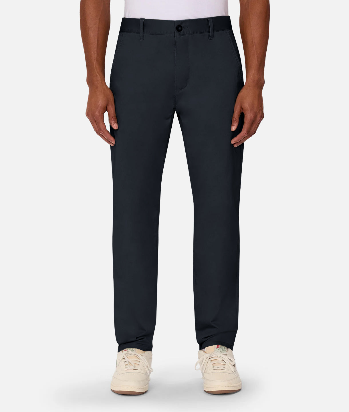 Classic Cuban Chino Pants for Men - Navy Blue Casual Slim Fit Trousers | Perfect for Office, Travel & Smart Casual Outfits