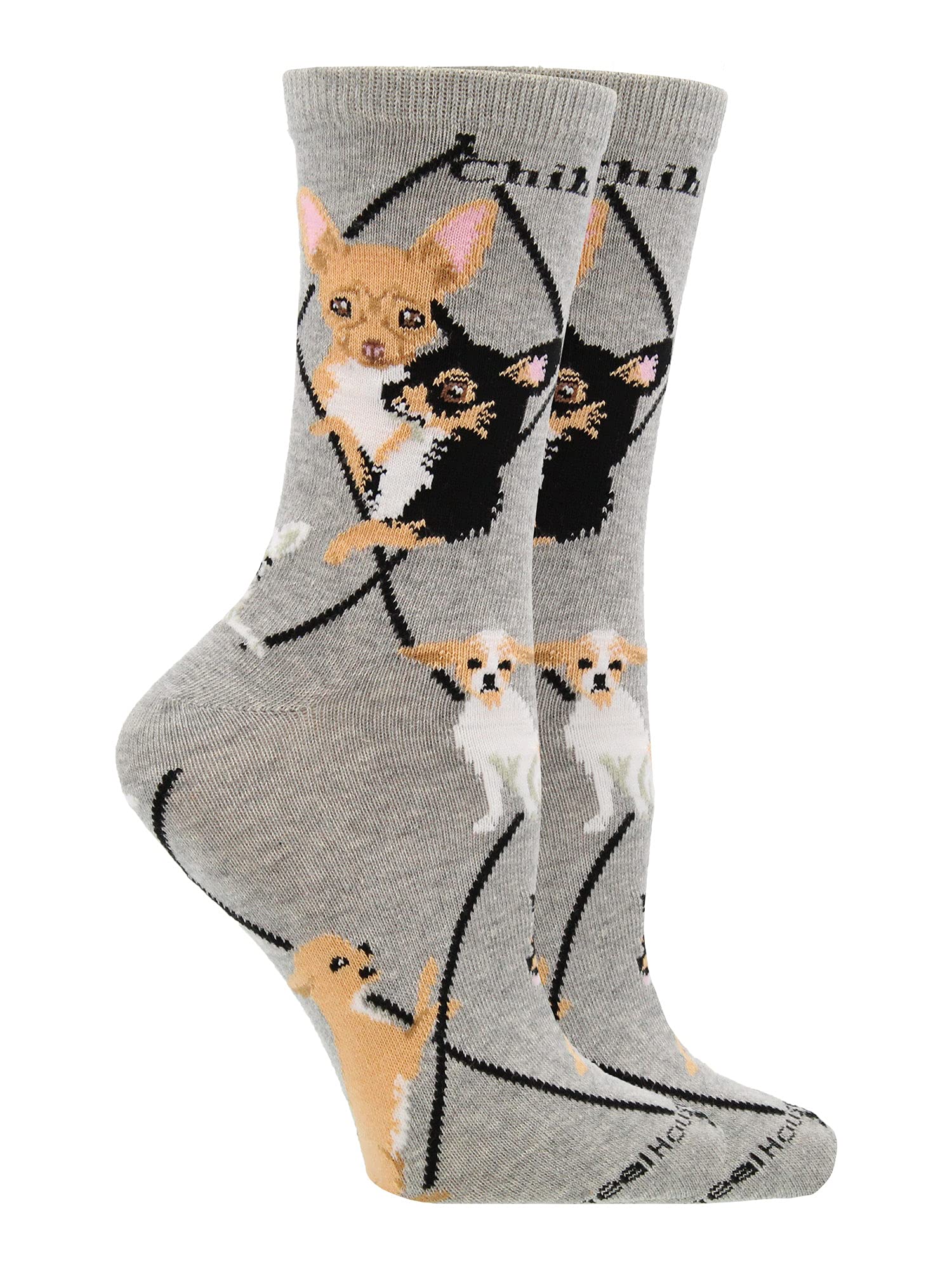Cute Chihuahua Dog Socks for Women - Funny Animal Lover Gift - Perfect for Dog Owners, Pet Lovers & Christmas Presents - Cozy Homewear & Casual Outfit Accessory