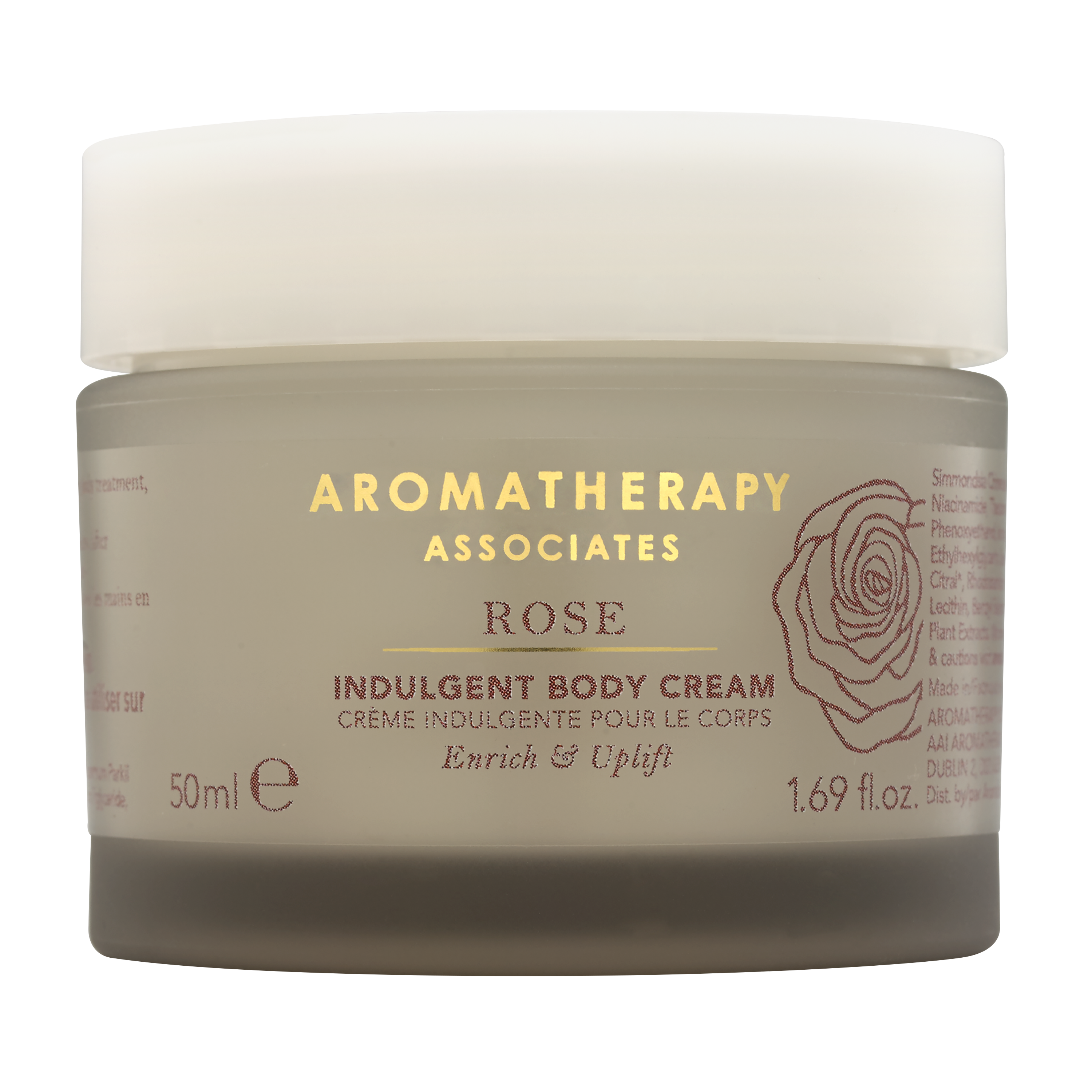 Luxury Travel Rose Body Cream - Hydrating & Nourishing for Dry Skin - Perfect for On-the-Go Moisturizing & Self-Care