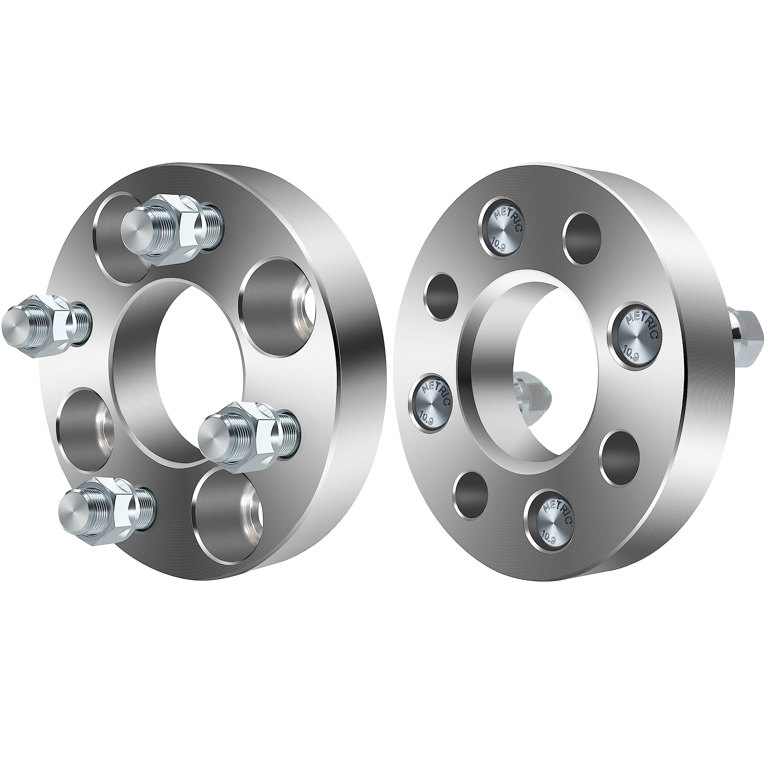 ECCPP 1 Inch 4x100mm to 4x100mm Wheel Spacers (4 Lug, 12x1.5 Studs) - Compatible with Toyota Corolla 1993-2002, Toyota Echo 2000-2005, Aveo 2004-2020, Yaris 2004-2011 - 4PCS - Enhance Vehicle Stance & Performance for Street & Track Use