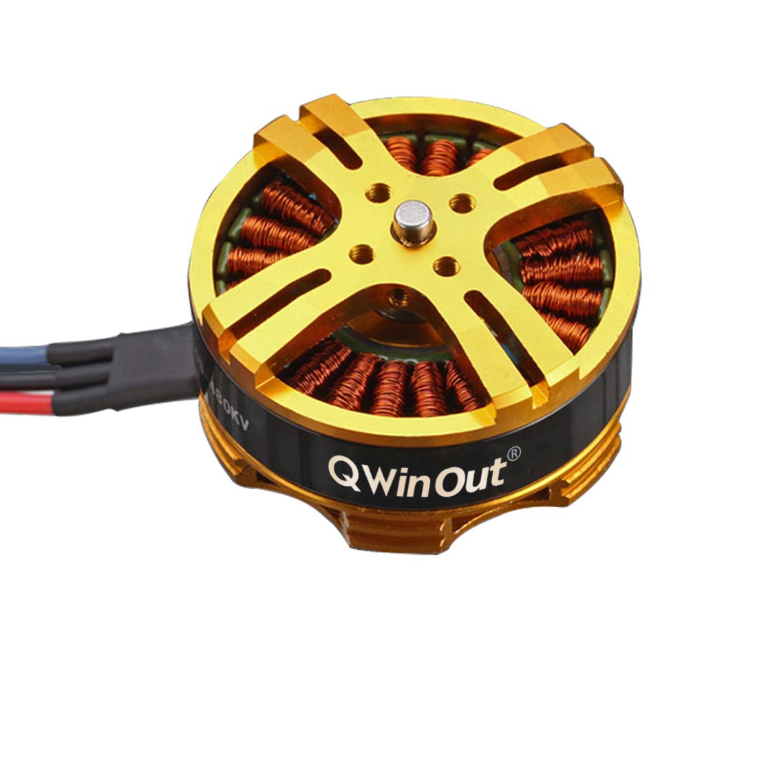QWinOut 3-6S 380KV 4108 Brushless Motor for DIY Drones - 2080g Thrust, Compatible with 4/6/8-Axis Plant Protection UAVs (6-Pack) - Ideal for Agricultural Spraying, Aerial Photography & FPV Racing